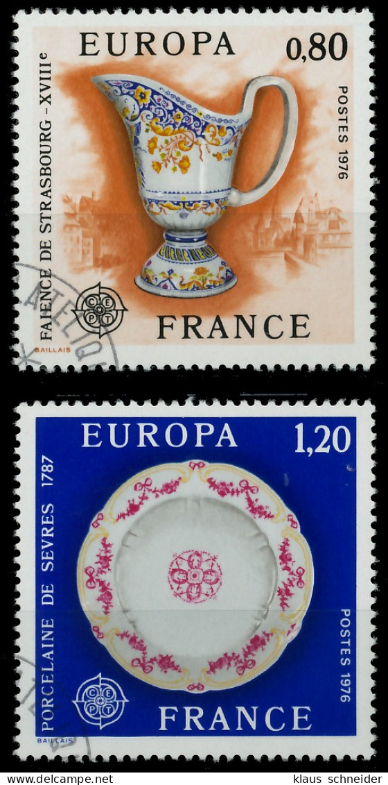 FRANKREICH 1976 Nr 1961-1962 Gestempelt X045532 - Oblitérés