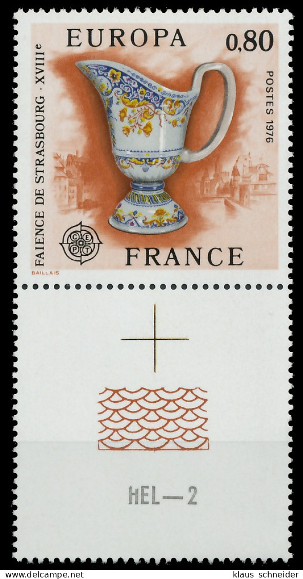 FRANKREICH 1976 Nr 1961 LFu Postfrisch SENKR PAAR X04553A - Unused Stamps
