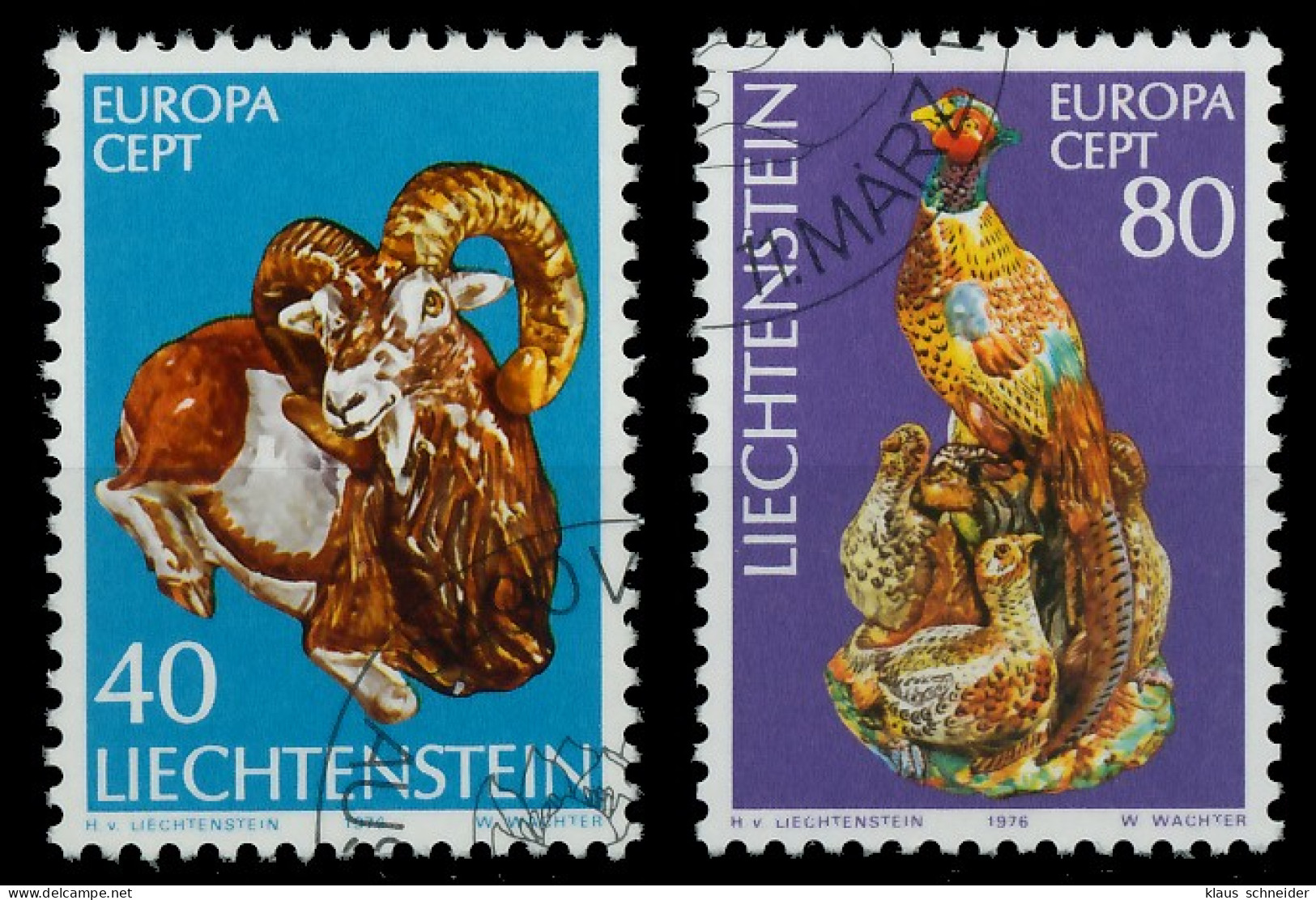 LIECHTENSTEIN 1976 Nr 642-643 Gestempelt X04569E - Used Stamps
