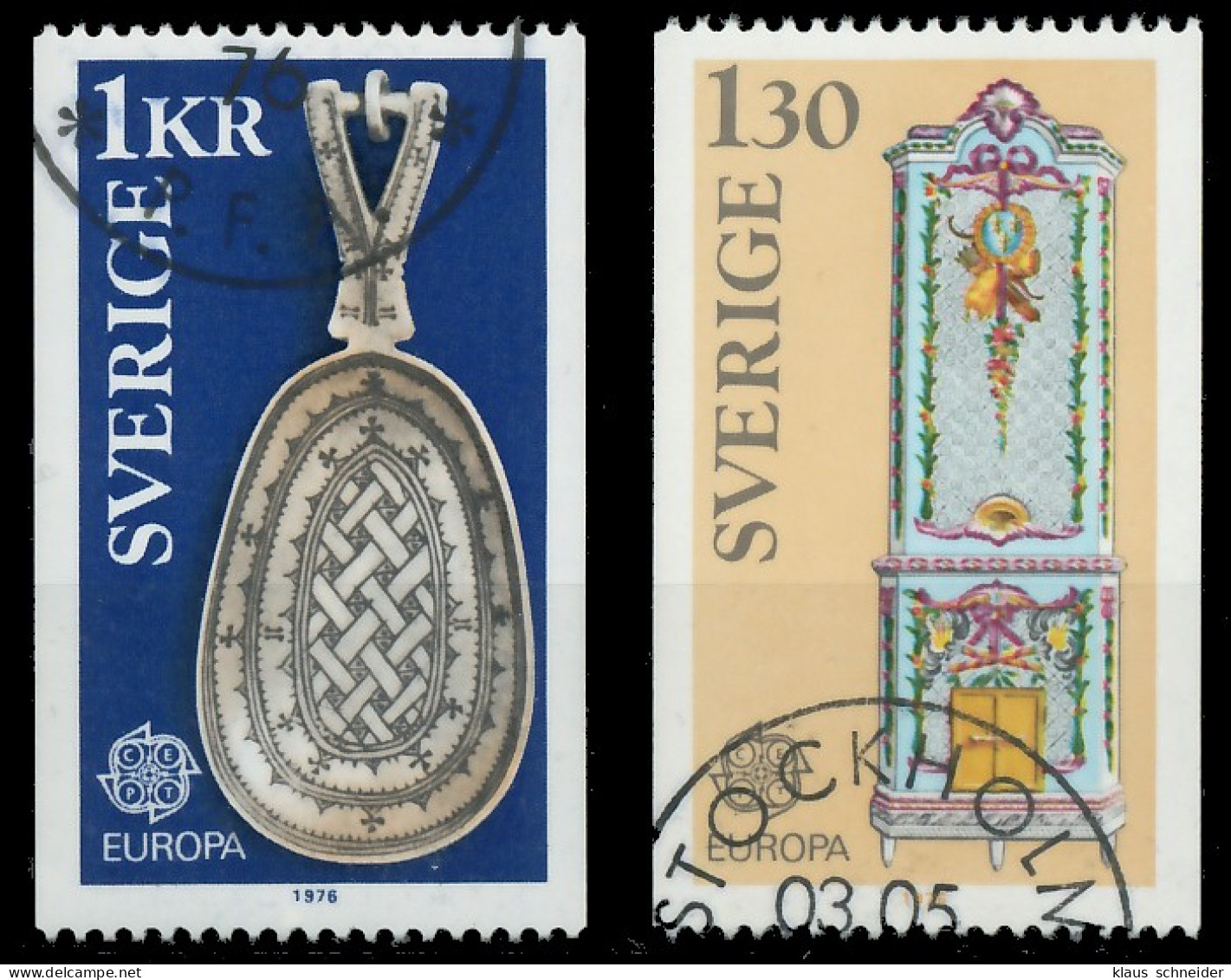 SCHWEDEN 1976 Nr 943-944 Gestempelt X0457AA - Used Stamps