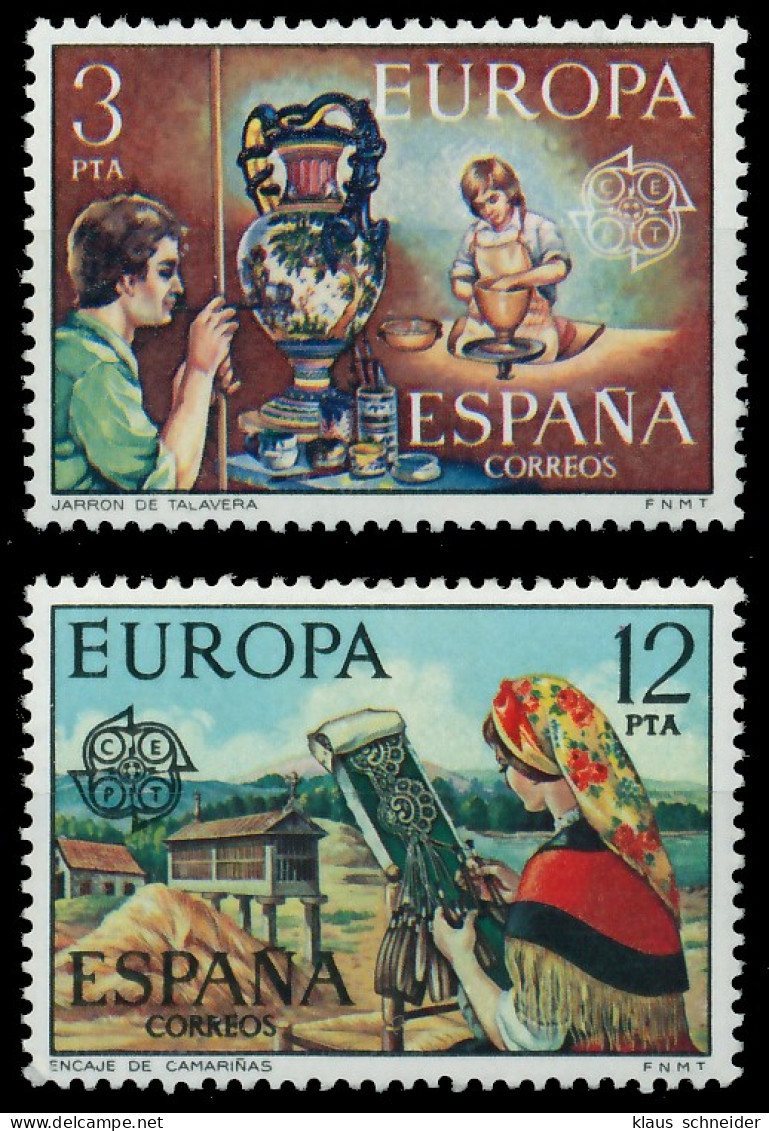 SPANIEN 1976 Nr 2209-2210 Postfrisch SAC707E - Unused Stamps