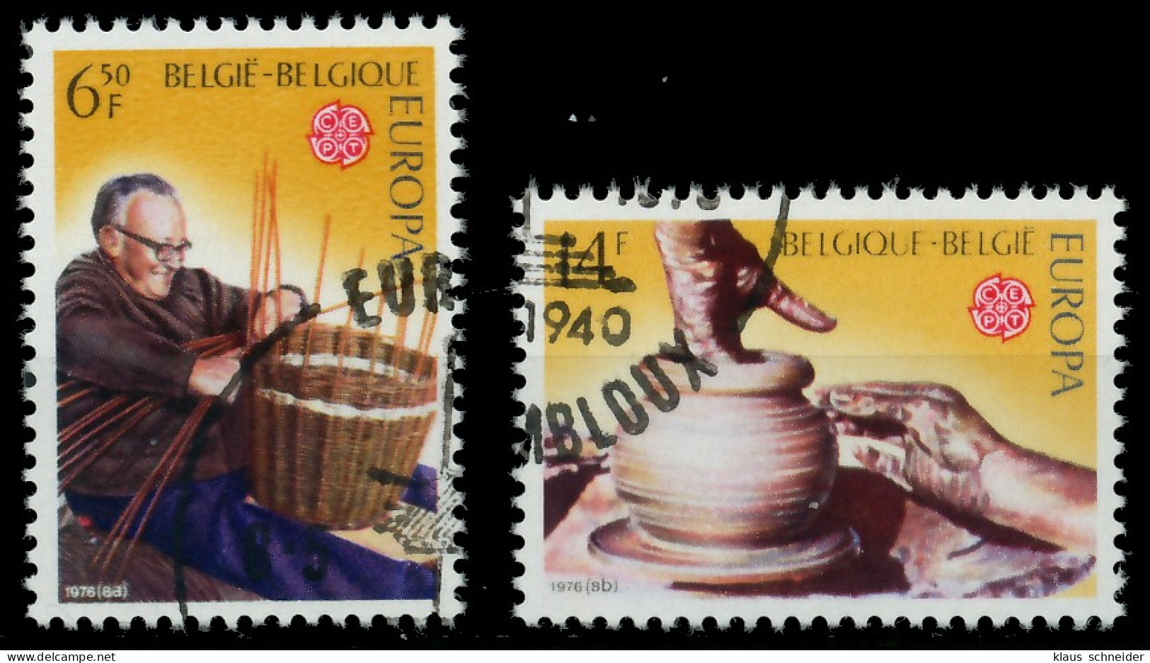 BELGIEN 1976 Nr 1857-1858 Gestempelt X04B04E - Used Stamps