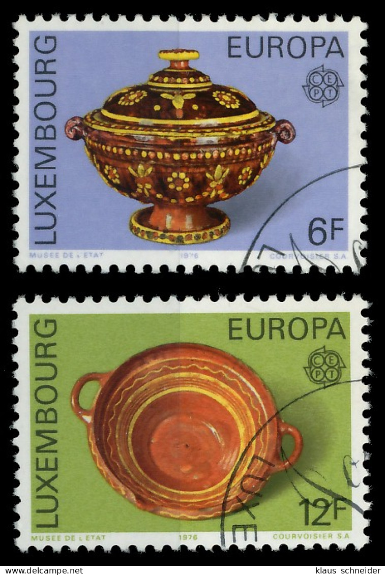 LUXEMBURG 1976 Nr 928-929 Gestempelt X04B056 - Oblitérés