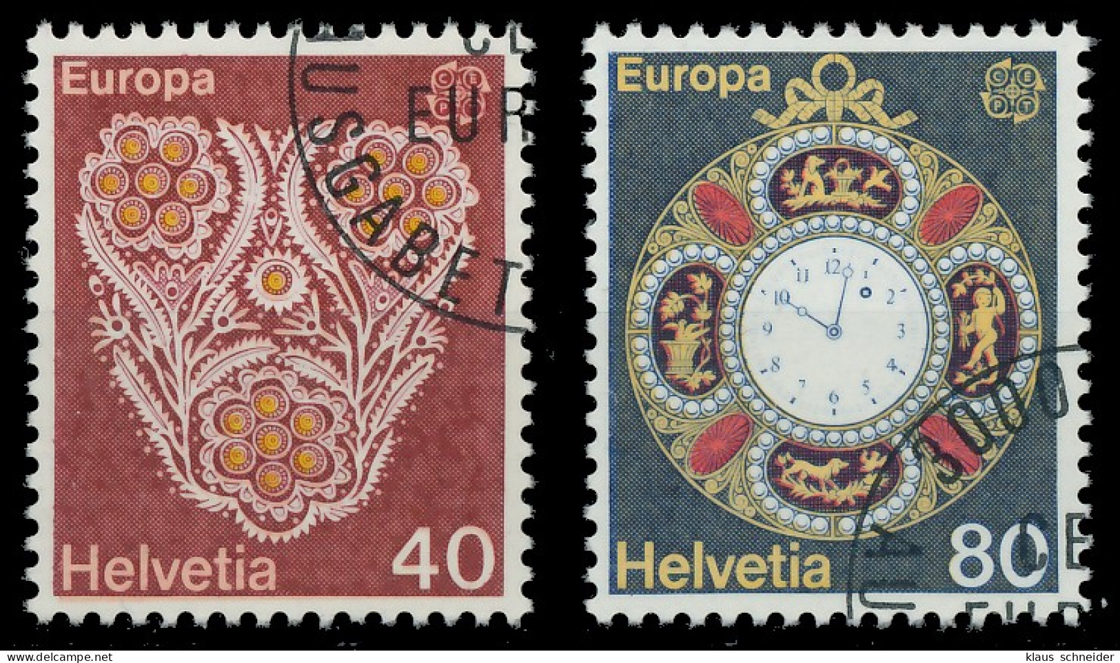 SCHWEIZ 1976 Nr 1073-1074 Gestempelt X04B05A - Used Stamps