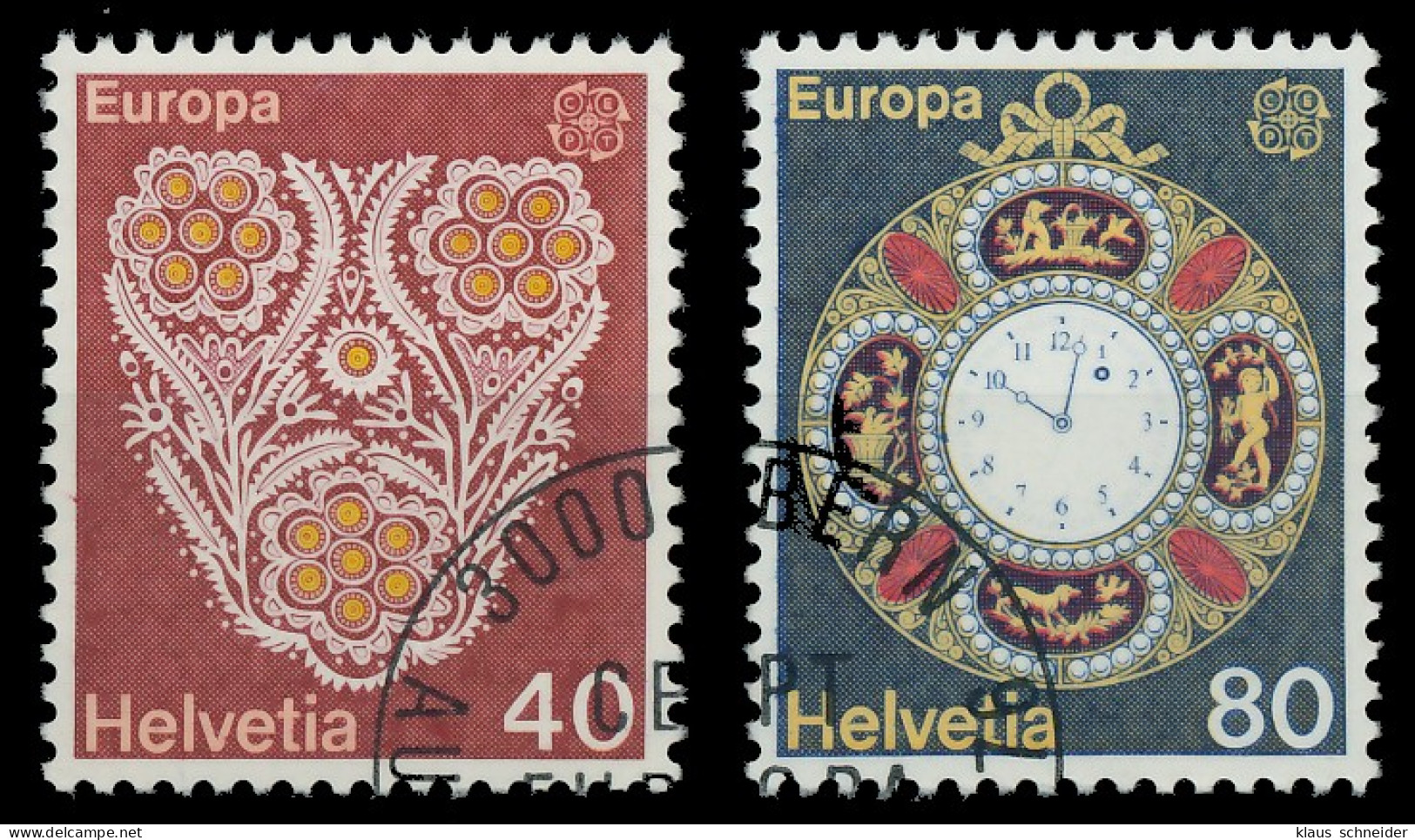 SCHWEIZ 1976 Nr 1073-1074 Gestempelt X04B066 - Used Stamps