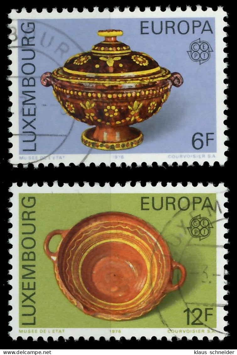 LUXEMBURG 1976 Nr 928-929 Gestempelt X04B06E - Used Stamps