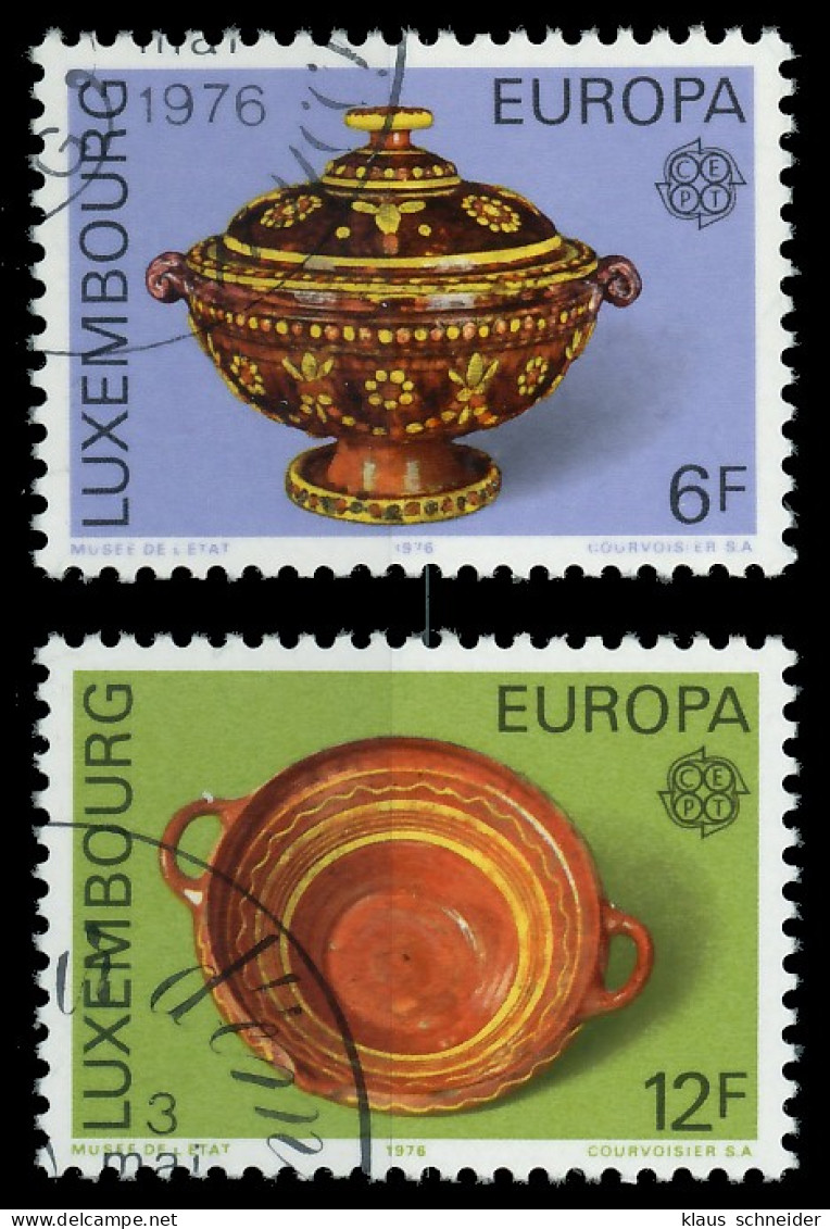LUXEMBURG 1976 Nr 928-929 Gestempelt X04B07A - Used Stamps