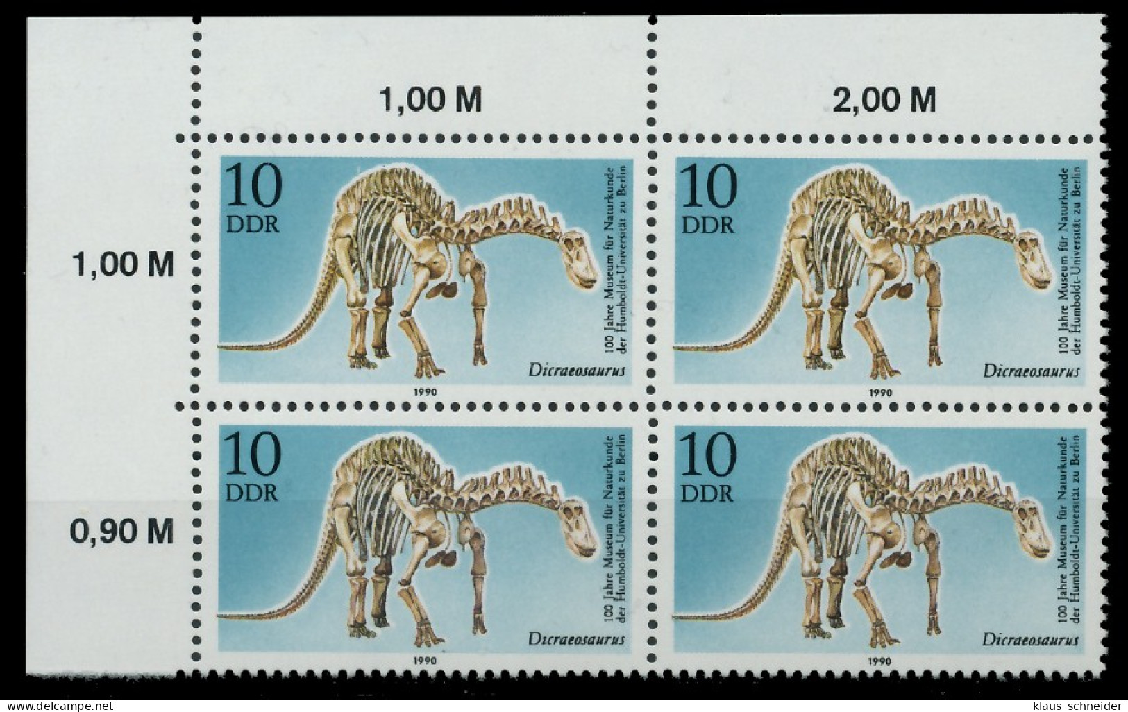 DDR 1990 Nr 3324 Postfrisch ECKE-OLI X04B2B6 - Unused Stamps
