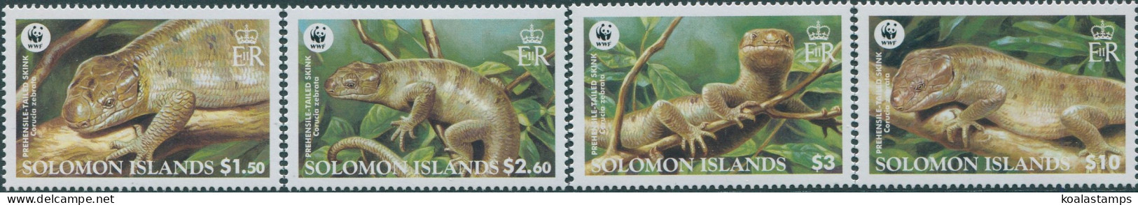 Solomon Islands 2005 SG1162-65 WWF Skink Set MNH - Solomon Islands (1978-...)