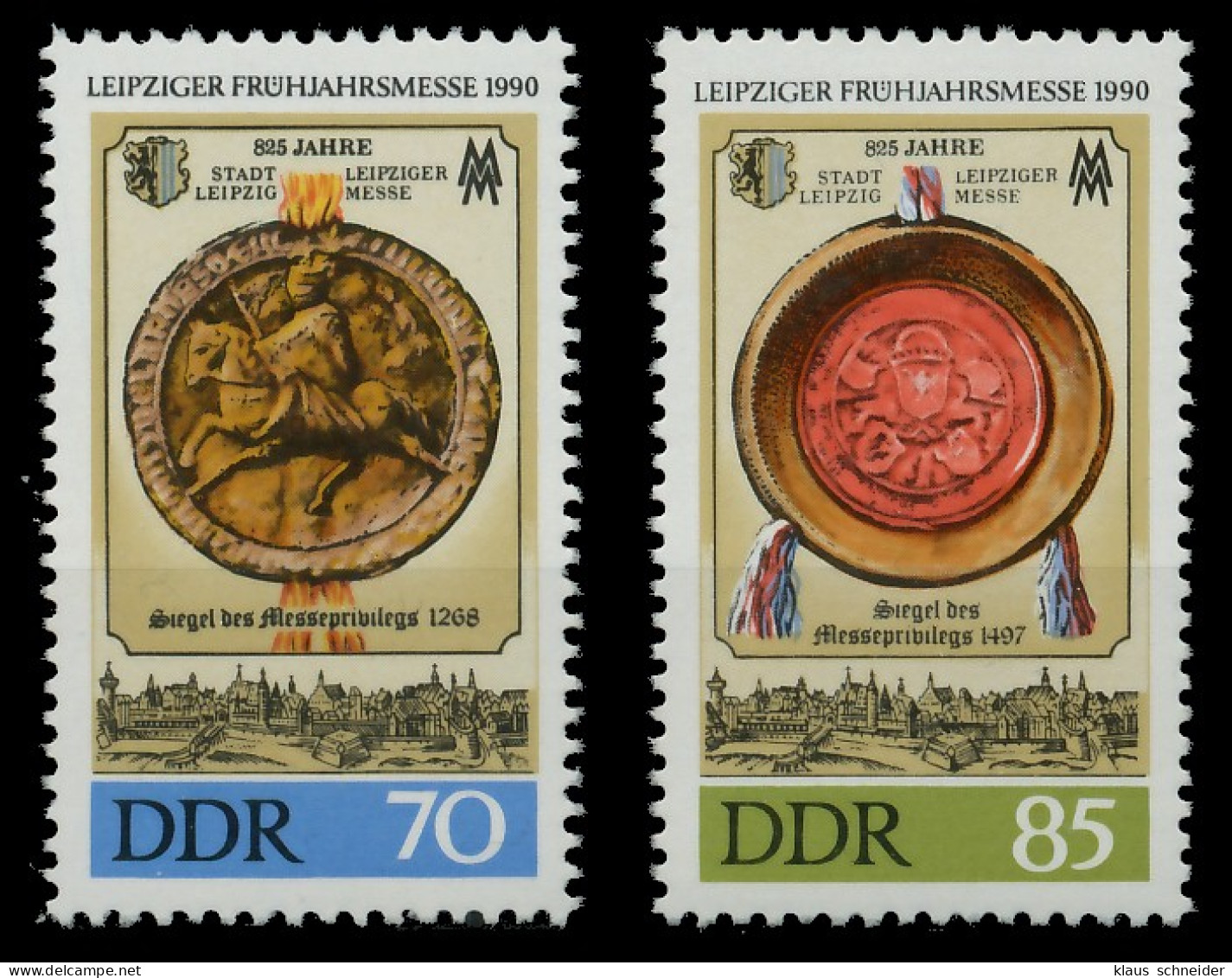 DDR 1990 Nr 3316-3317 Postfrisch SACCEB6 - Unused Stamps