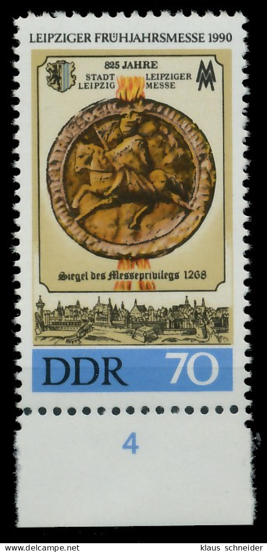 DDR 1990 Nr 3316 Postfrisch URA X04B6D6 - Unused Stamps
