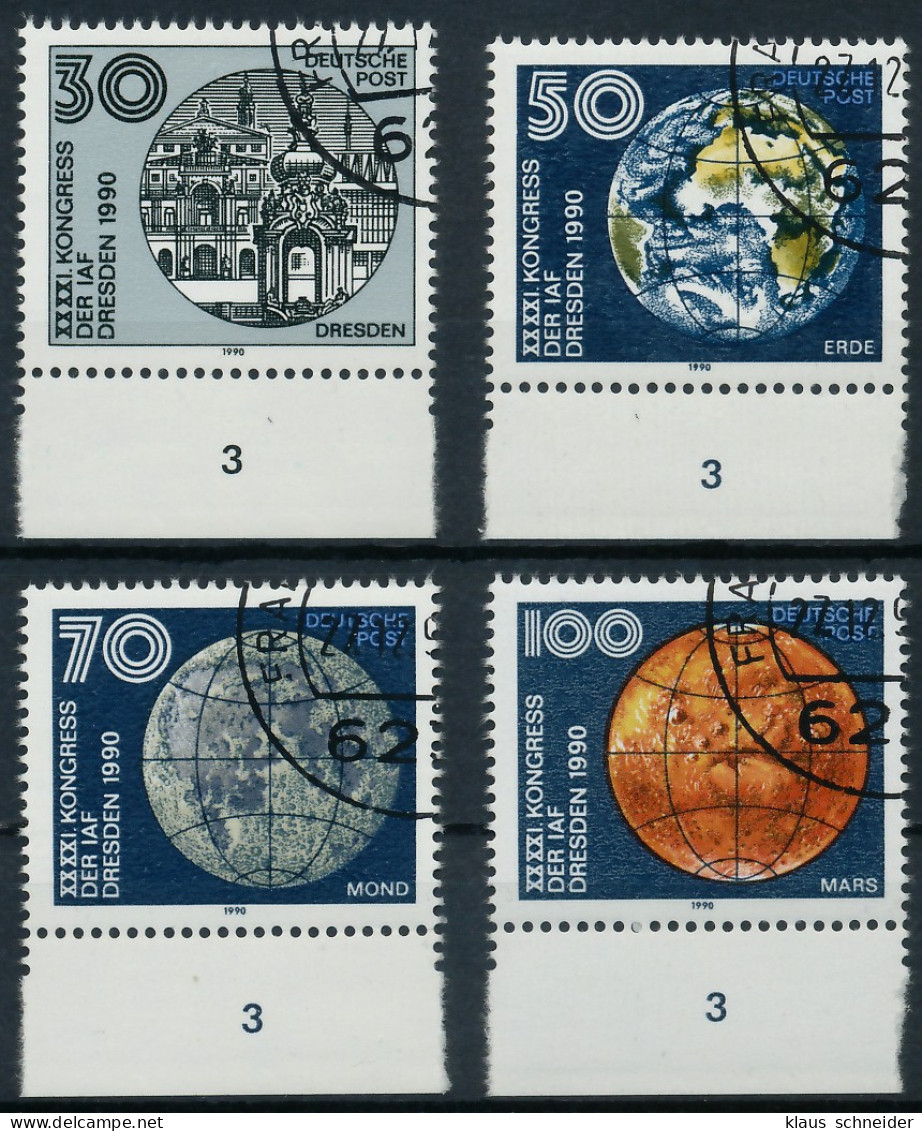 DDR 1990 Nr 3360-3363 Gestempelt URA X050EE2 - Used Stamps