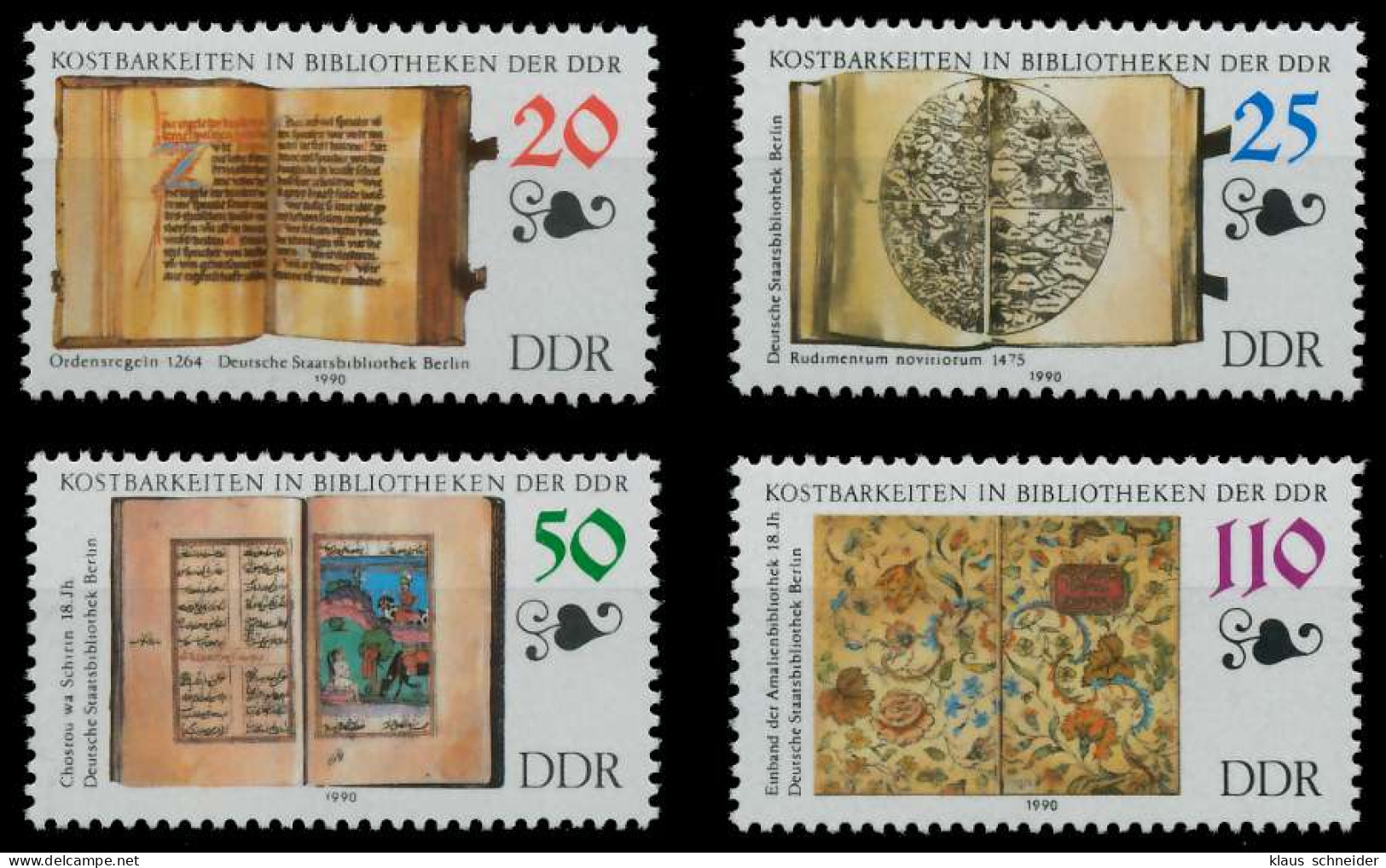 DDR 1990 Nr 3340-3343 Postfrisch SAD30BA - Unused Stamps