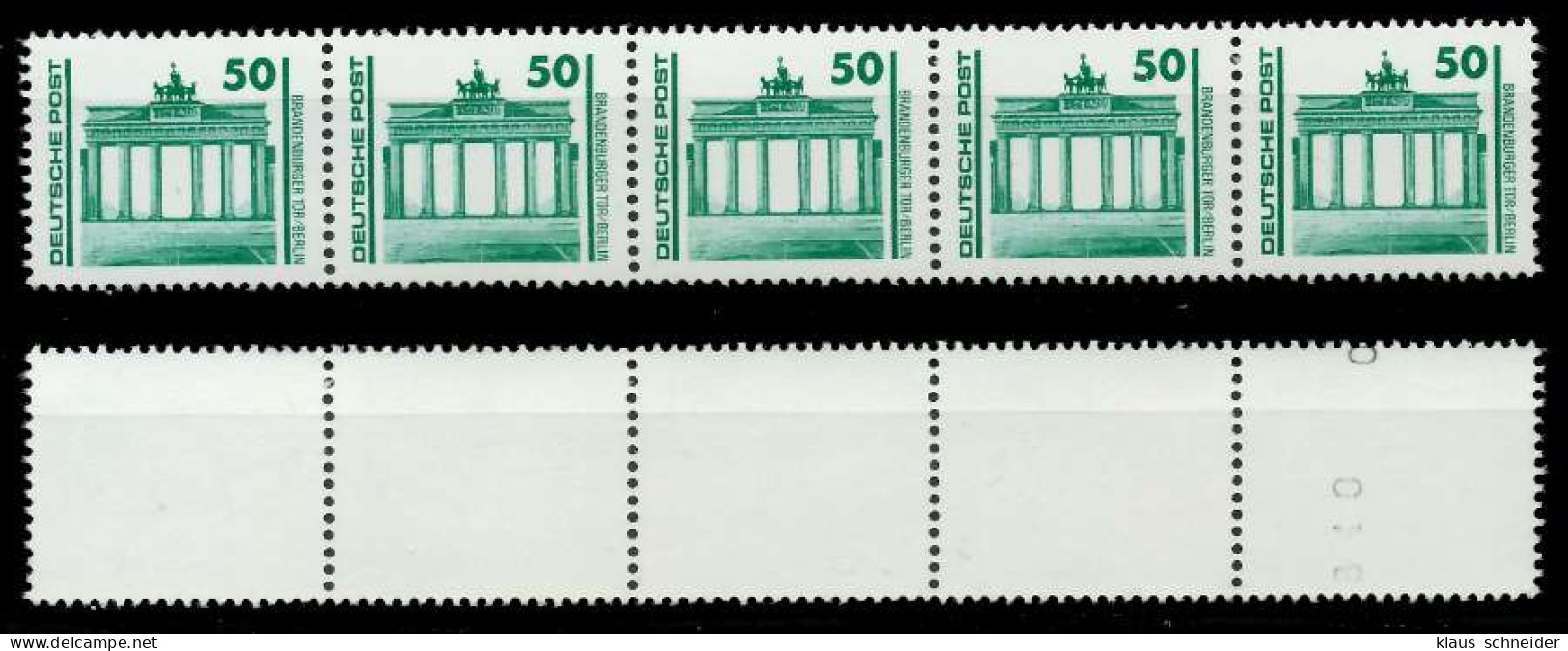 DDR DS BAUWERKE DENKMÄLER Nr 3346R Postfrisch 5ER STR X0511A2 - Unused Stamps