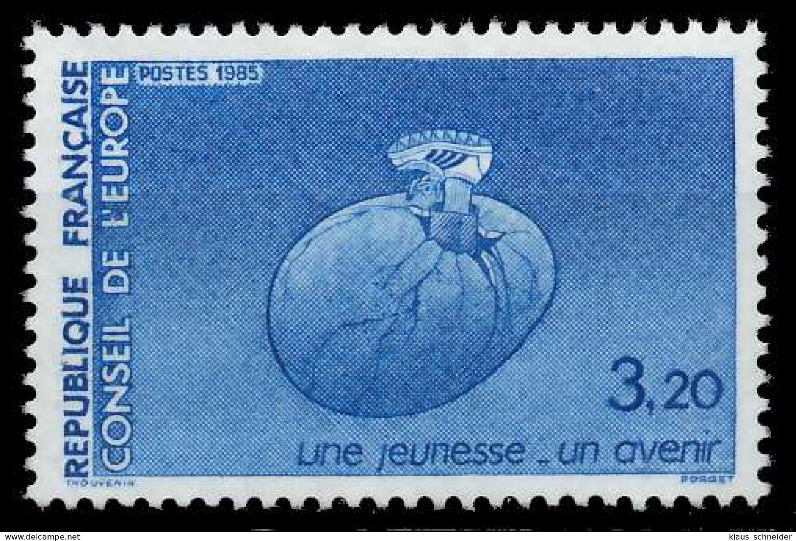 FRANKREICH DIENSTMARKEN EUROPARAT Nr 39 Postfrisch SAE3F42 - Mint/Hinged