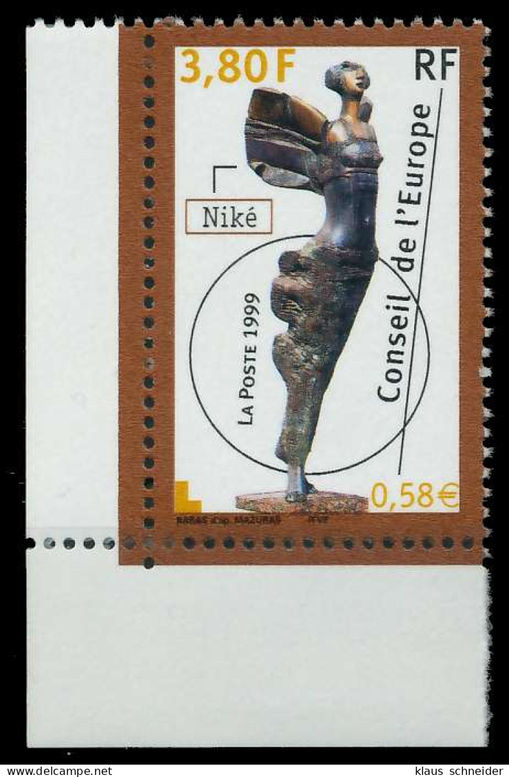 FRANKREICH DIENSTMARKEN EUROPARAT Nr 56 Postfrisch ECKE X05F802 - Mint/Hinged