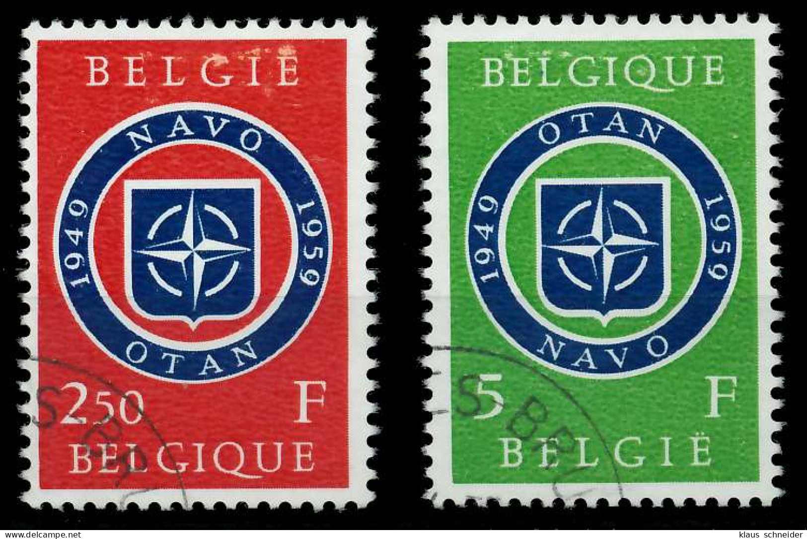 BELGIEN 1959 Nr 1147-1148 Gestempelt X05FB42 - Used Stamps