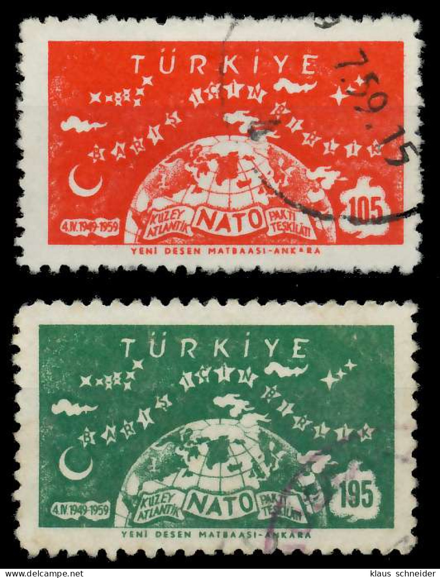 TÜRKEI 1959 Nr 1621-1622 Gestempelt X05FBFE - Used Stamps