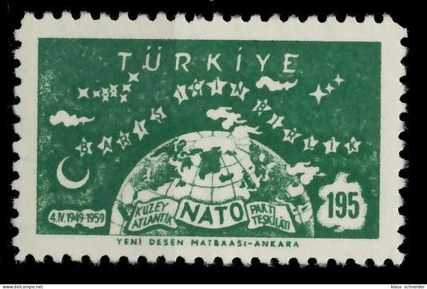 TÜRKEI 1959 Nr 1622 Postfrisch X05FC0E - Unused Stamps