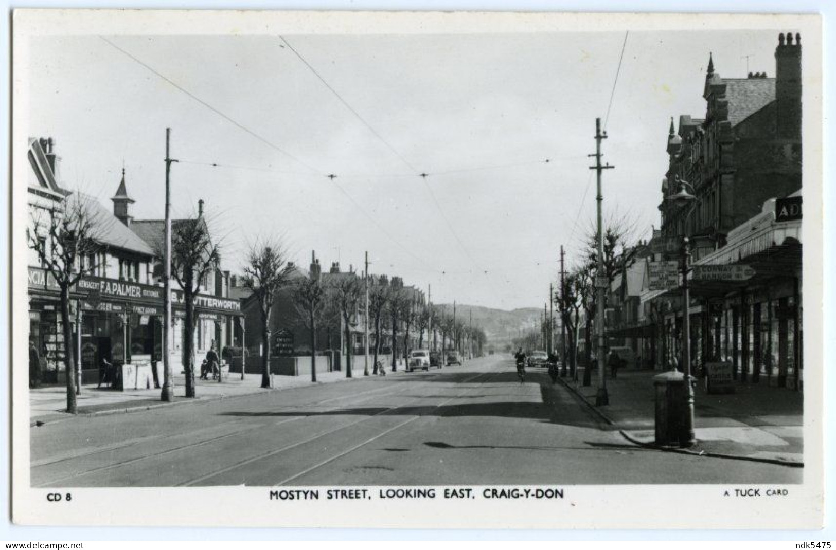 CRAIG Y DON : MOSTYN STREET, LOOKING EAST, LLANDUDNO (TUCK'S) - Denbighshire