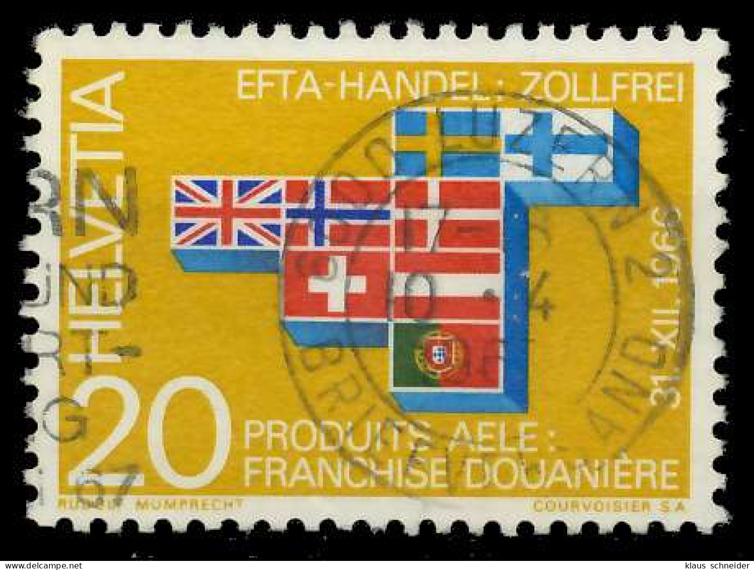 SCHWEIZ 1967 Nr 852 Gestempelt X064382 - Used Stamps