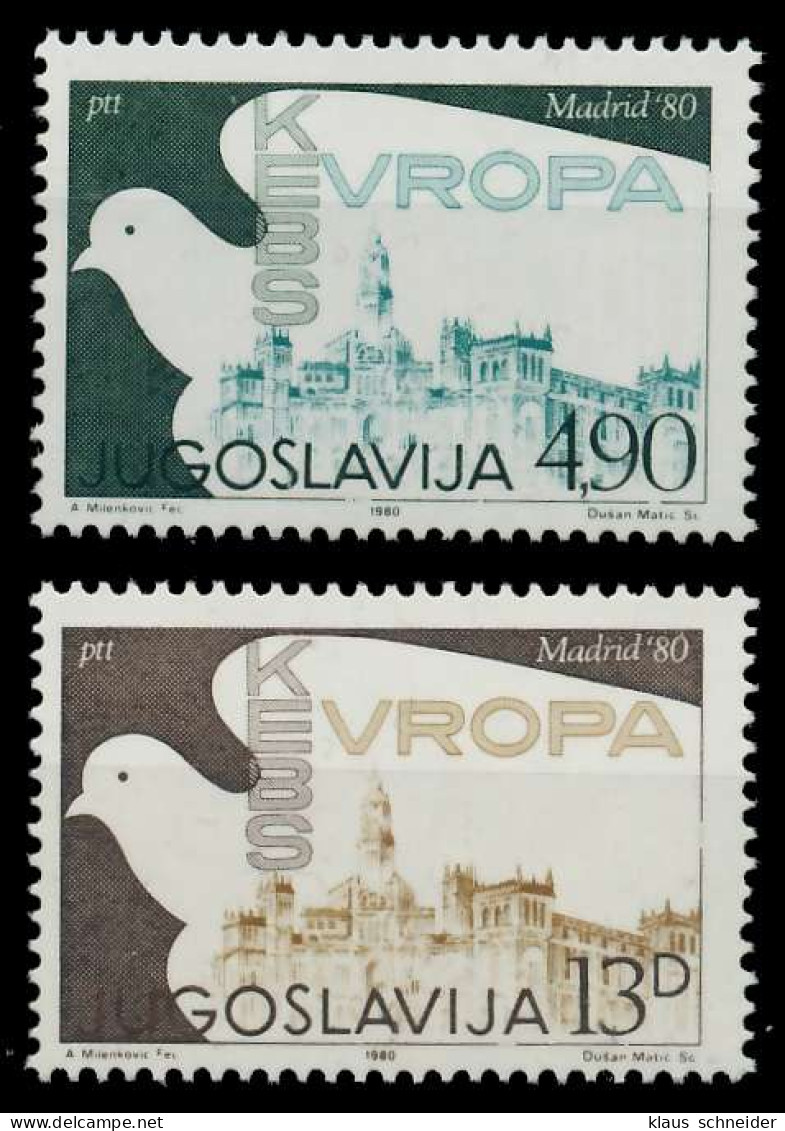 JUGOSLAWIEN 1980 Nr 1857-1858 Postfrisch SAEFF5A - Unused Stamps