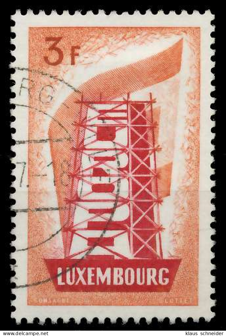 LUXEMBURG 1956 Nr 556 Gestempelt X06A8BE - Used Stamps