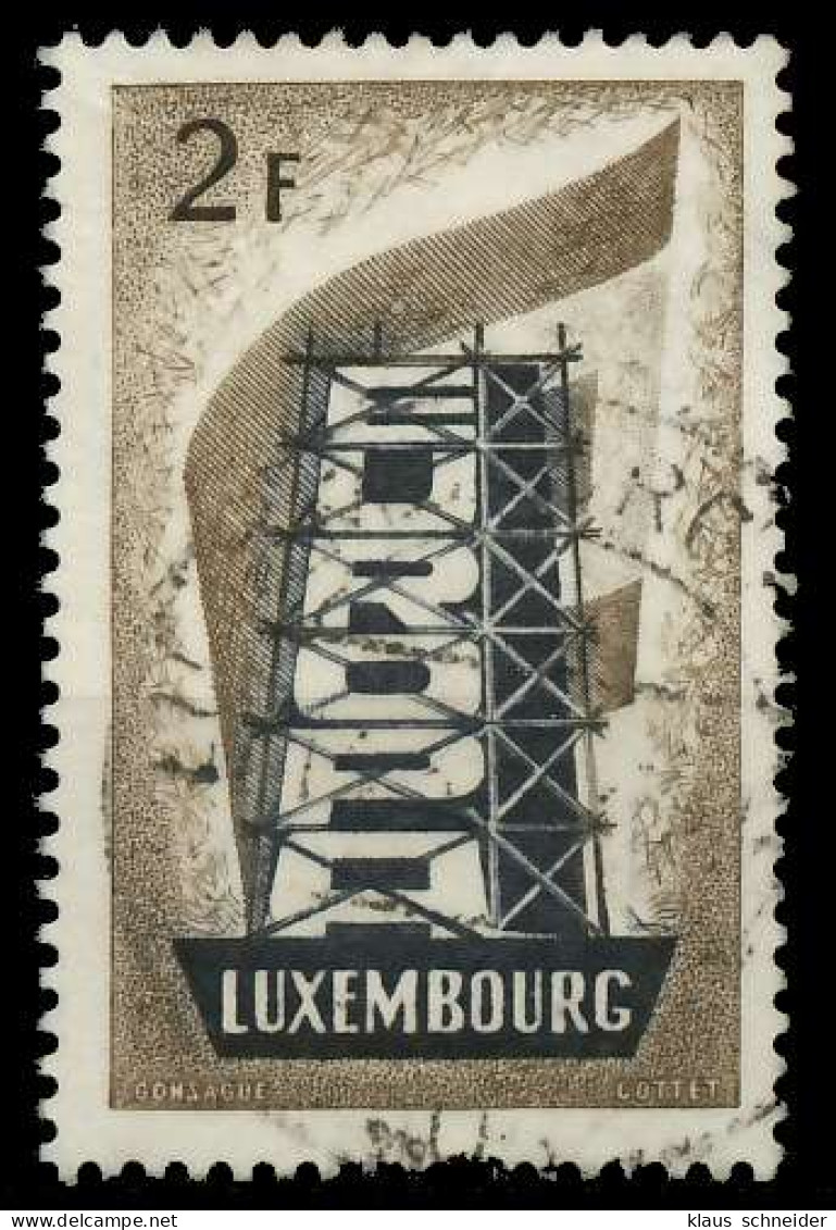 LUXEMBURG 1956 Nr 555 Zentrisch Gestempelt X06A8CA - Oblitérés