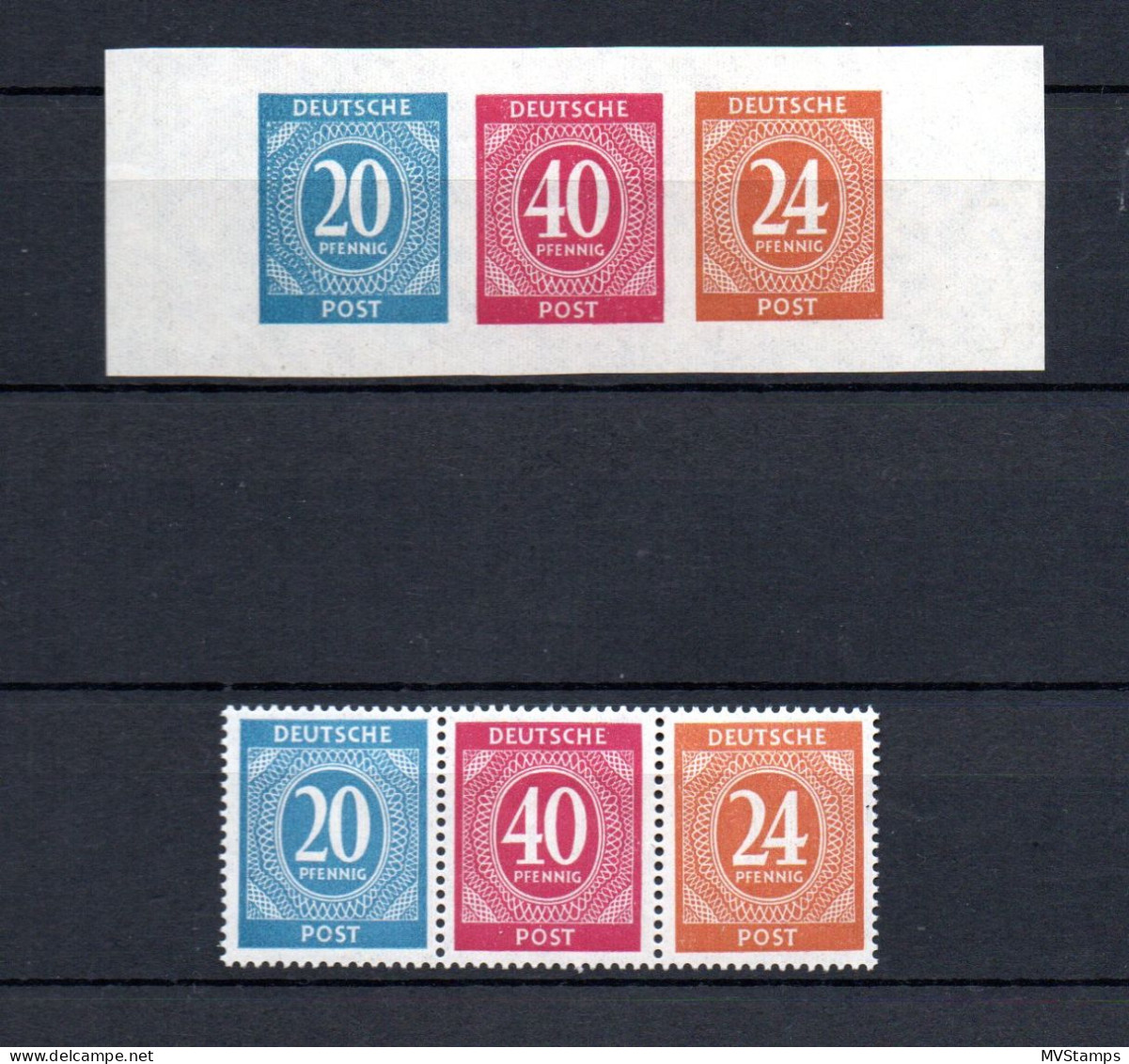 Alliierte Besetzung 1946 Freimarken 924/29 A Und B Aus Blocke Postfrisch - Mint