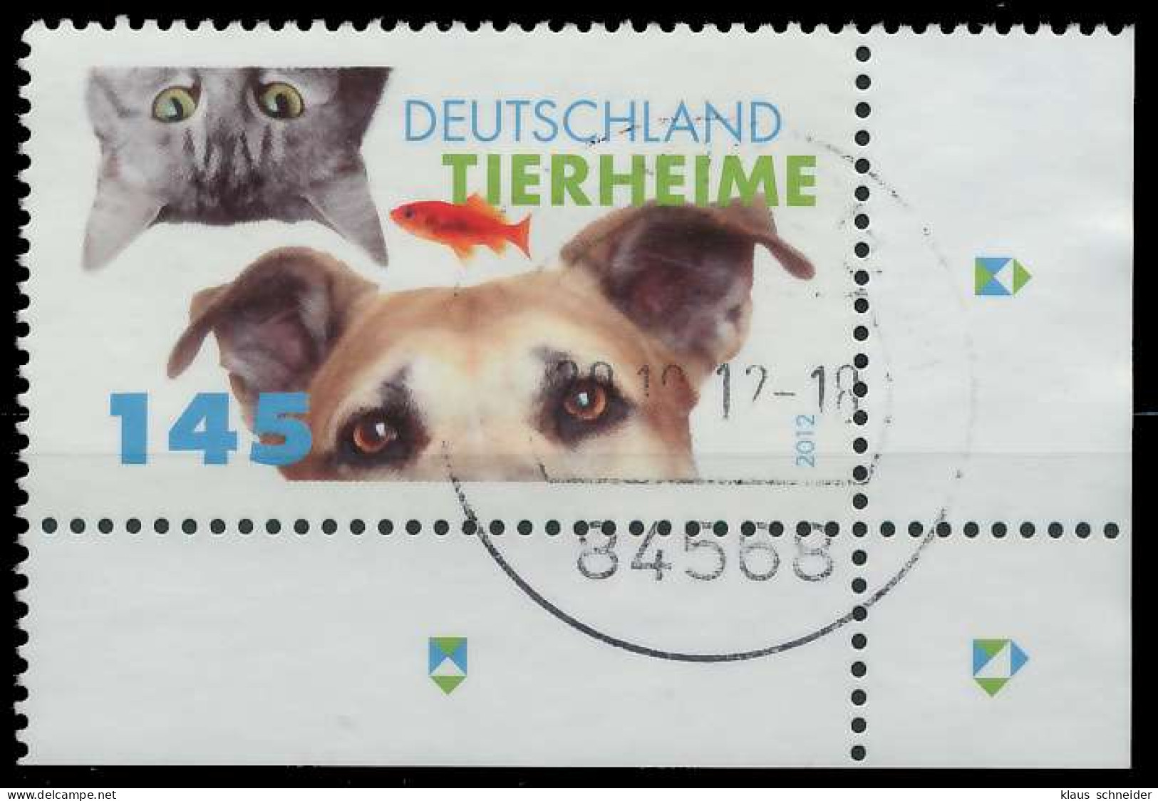 BRD BUND 2012 Nr 2945 Zentrisch Gestempelt ECKE-URE X325FC6 - Used Stamps