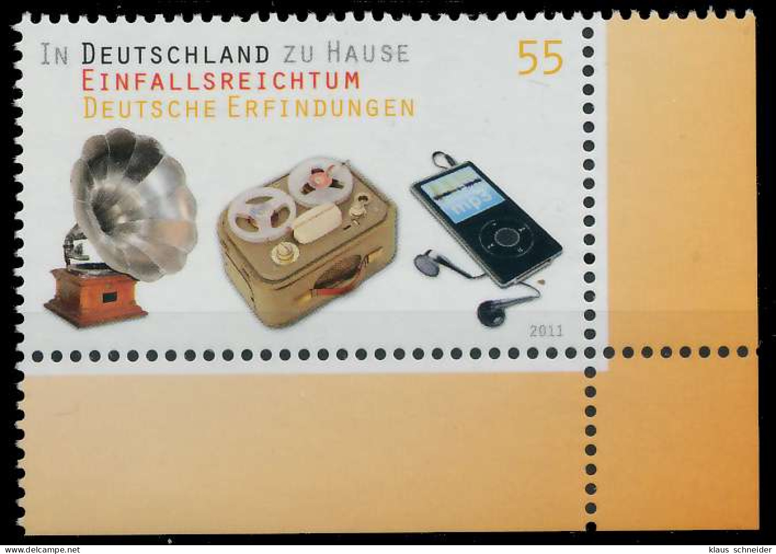 BRD BUND 2011 Nr 2892 Postfrisch ECKE-URE X3261F2 - Neufs