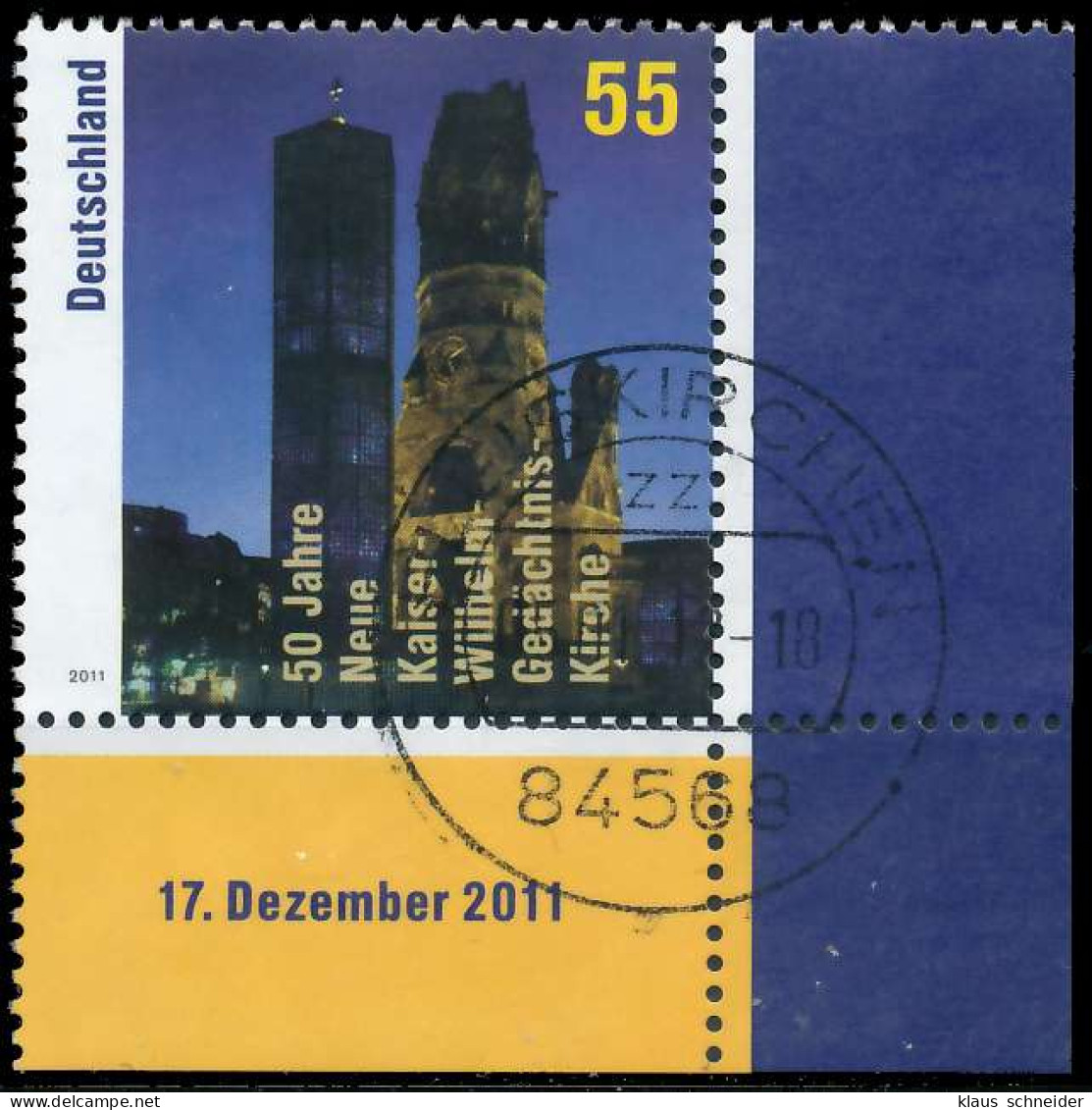BRD BUND 2011 Nr 2898 Zentrisch Gestempelt ECKE-URE X32624E - Used Stamps
