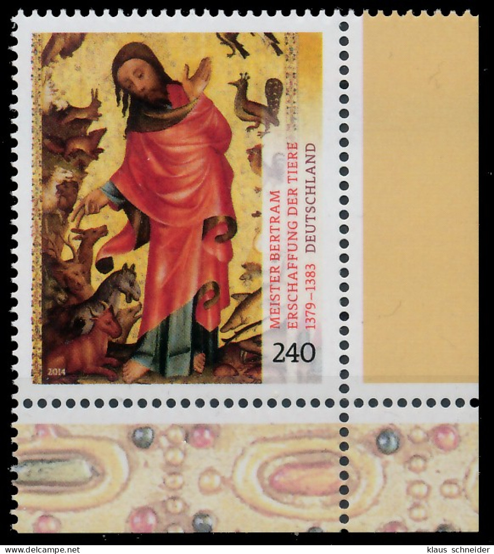 BRD BUND 2014 Nr 3085 Postfrisch ECKE-URE X33B162 - Unused Stamps