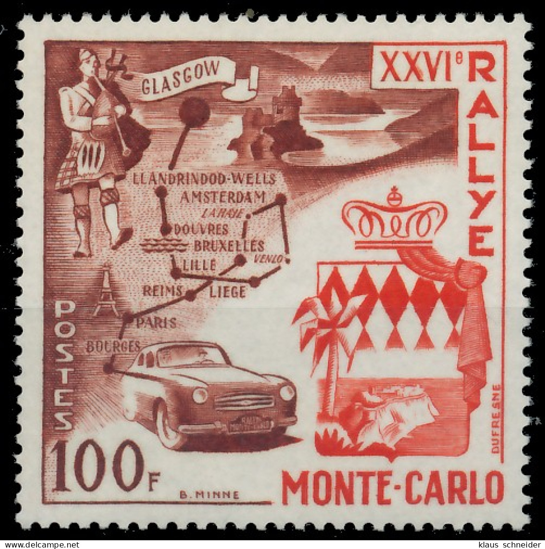 MONACO 1956 Nr 560 Postfrisch X3B320A - Unused Stamps