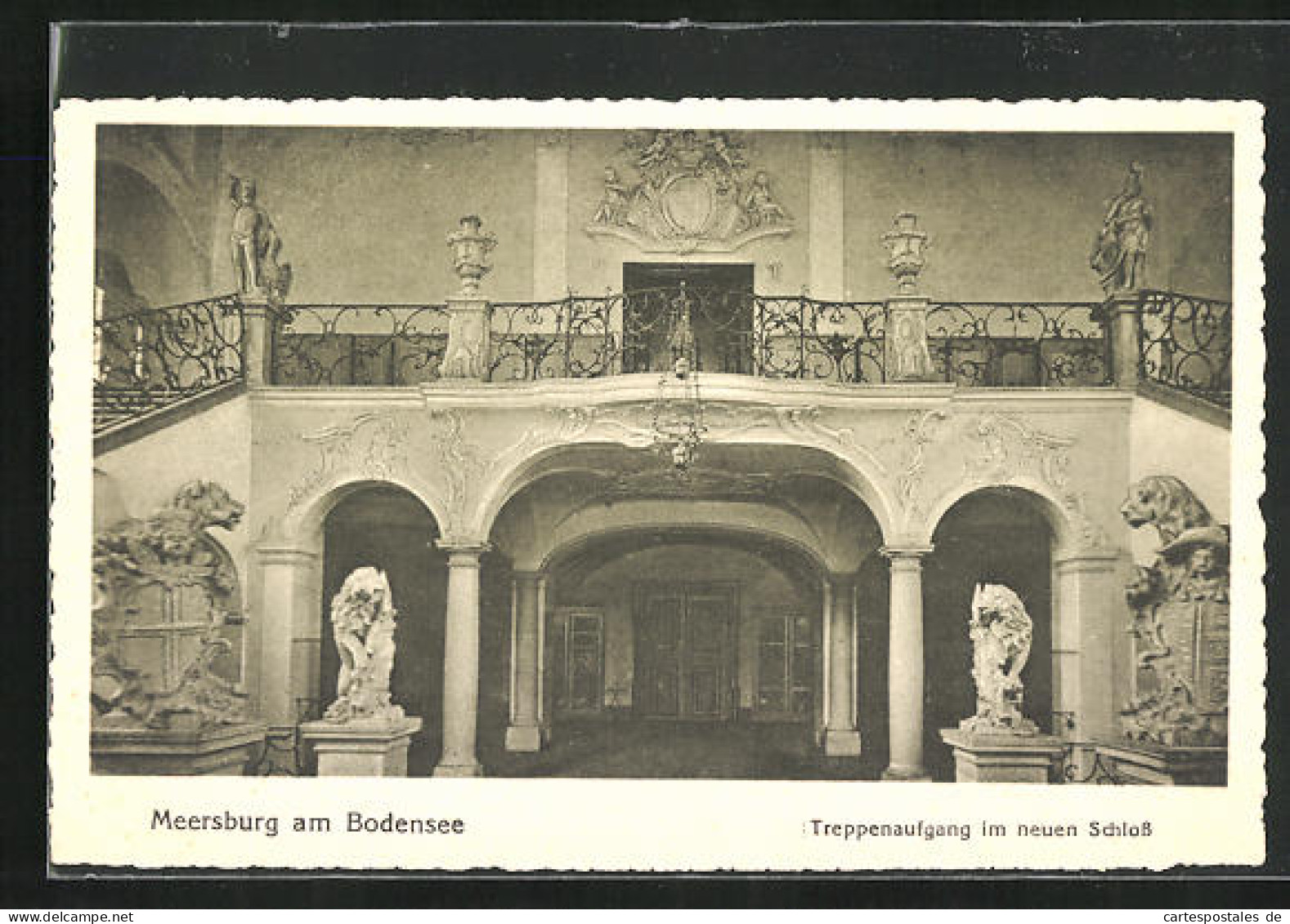 AK Meersburg /Bodensee, Treppenaufgang Im Neuen Schloss  - Meersburg