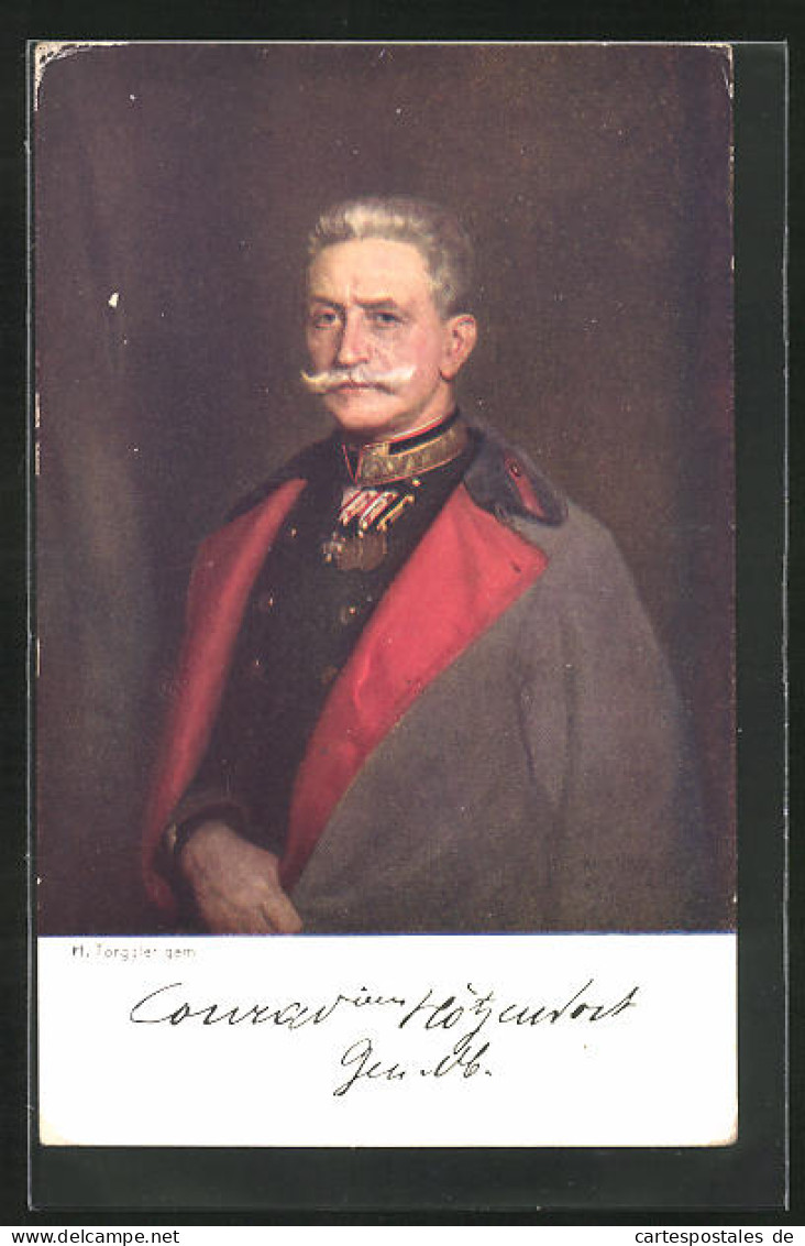Künstler-AK Rotes Kreuz Nr. 340: Conrad Von Hötzendorf, Chef Des Generalstabes  - War 1914-18
