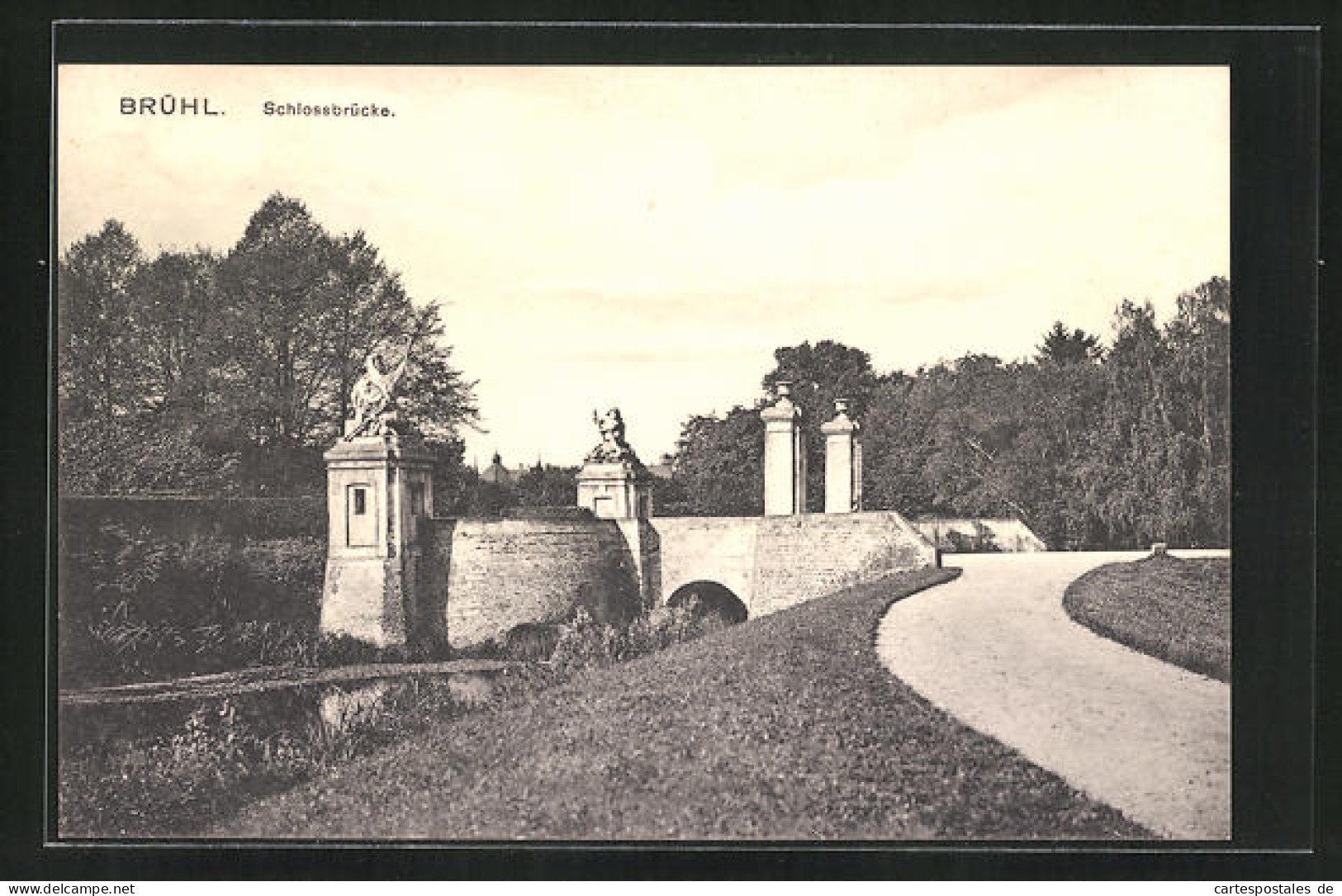AK Brühl, Schlossbrücke  - Bruehl