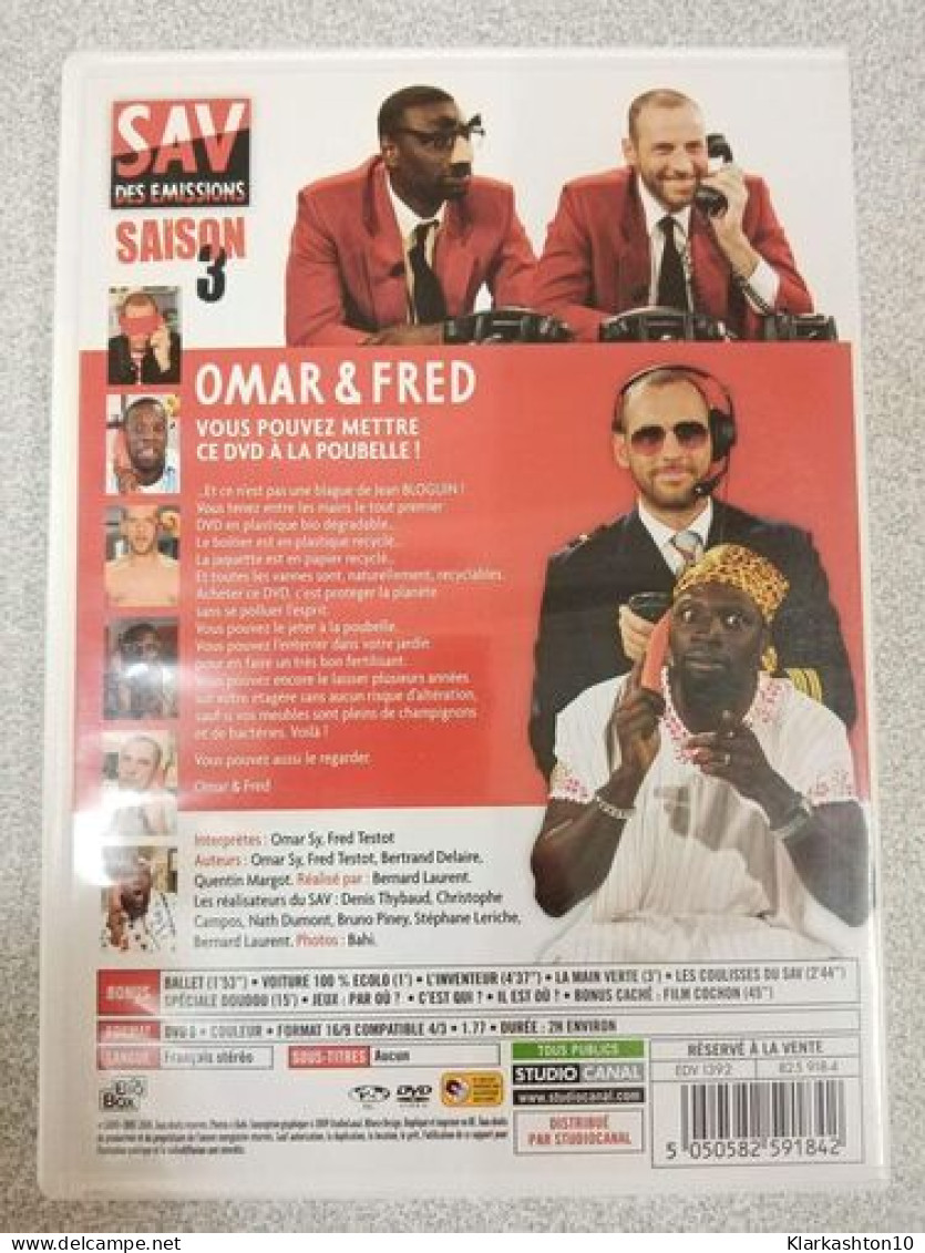 DVD - Omar & Fred - SAV Des émissions Saison 3 - Autres & Non Classés