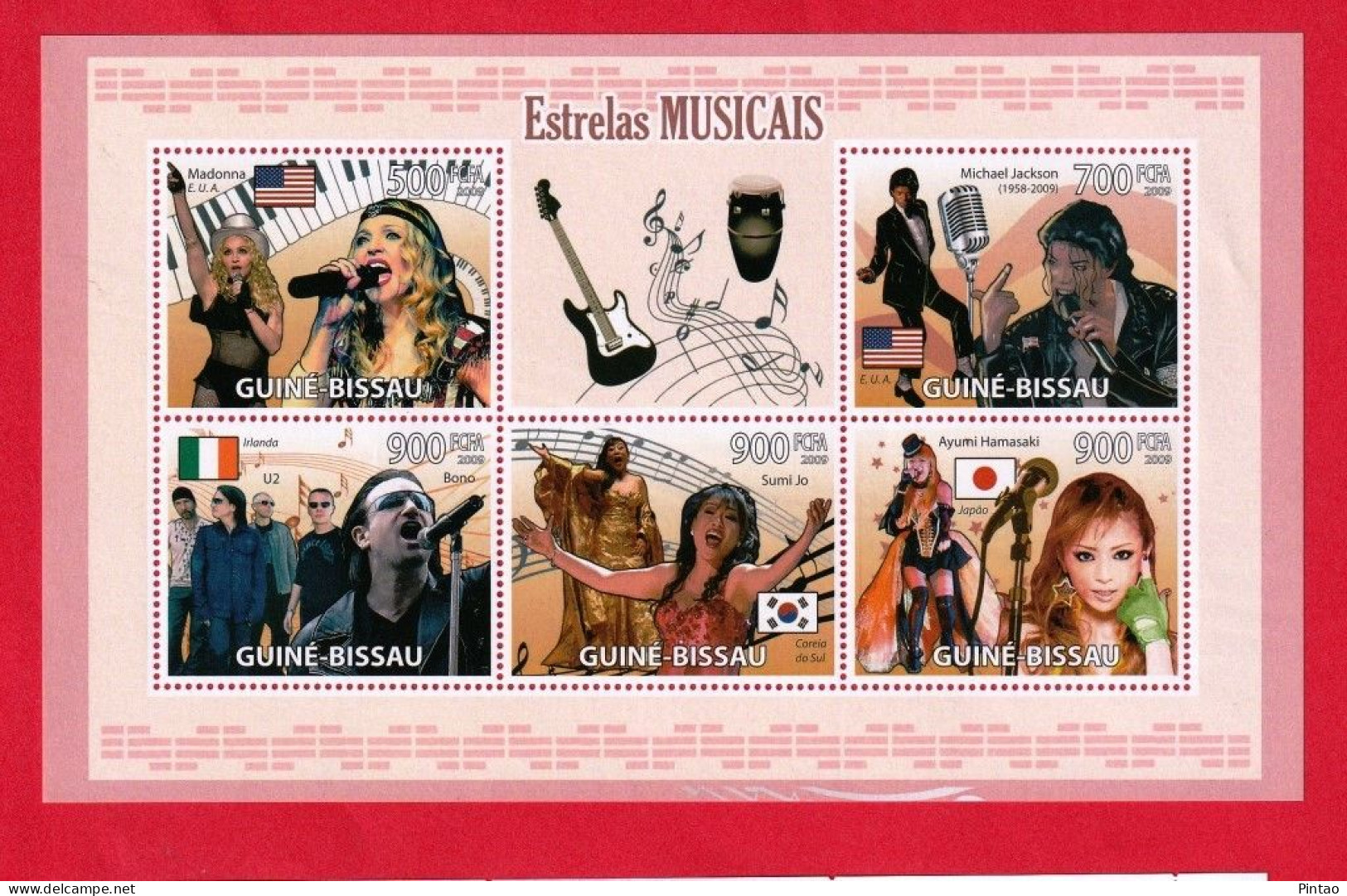 GN550- GUINÉ-BISSAU 2009- MNH_ MÚSICA - Singers