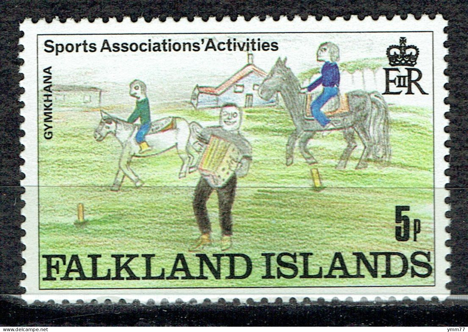 Activités Sportives Dans Les Associations. Dessins D'enfants : Gymkhana équestre - Falkland Islands