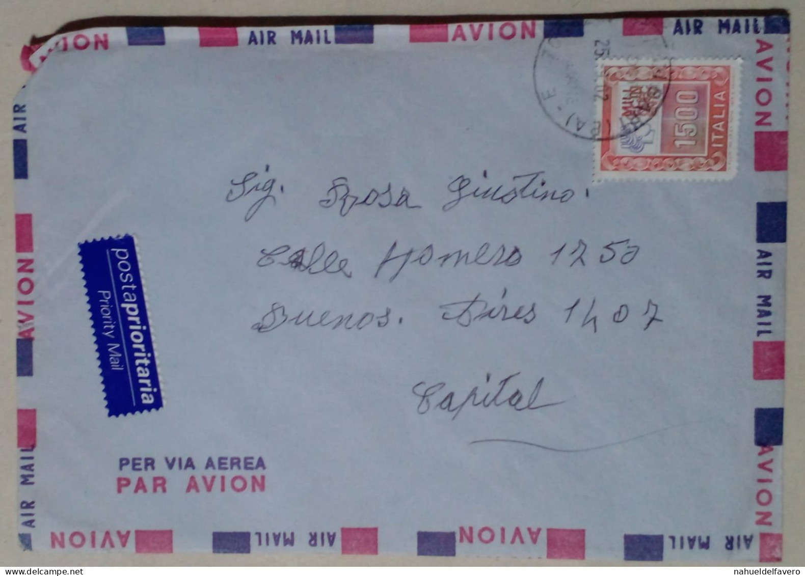 Italie - Poste Aérienne Avec Timbre (2002) - Airmail