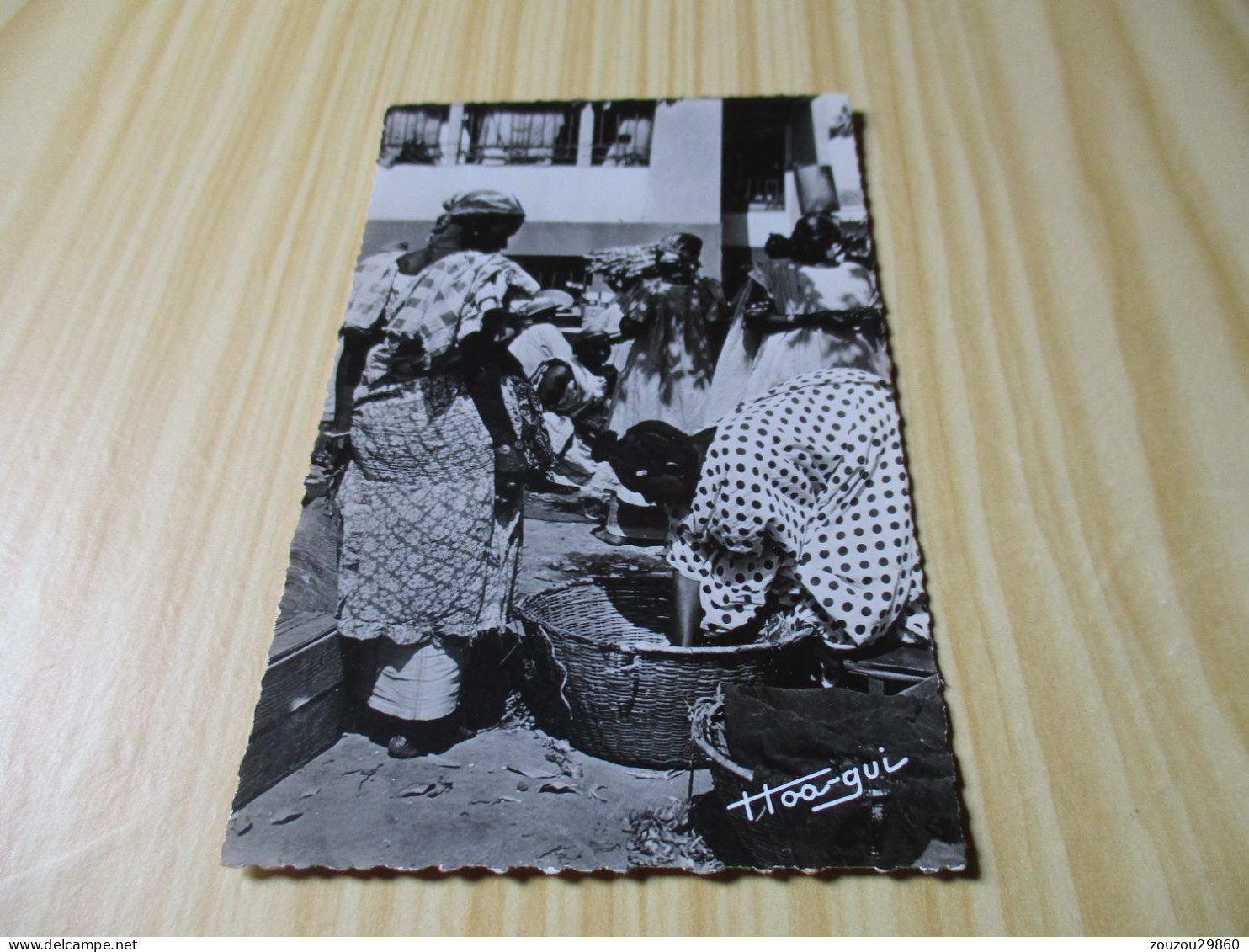 CPSM Dakar (Sénégal).Au Marché - Carte Animée. - Senegal