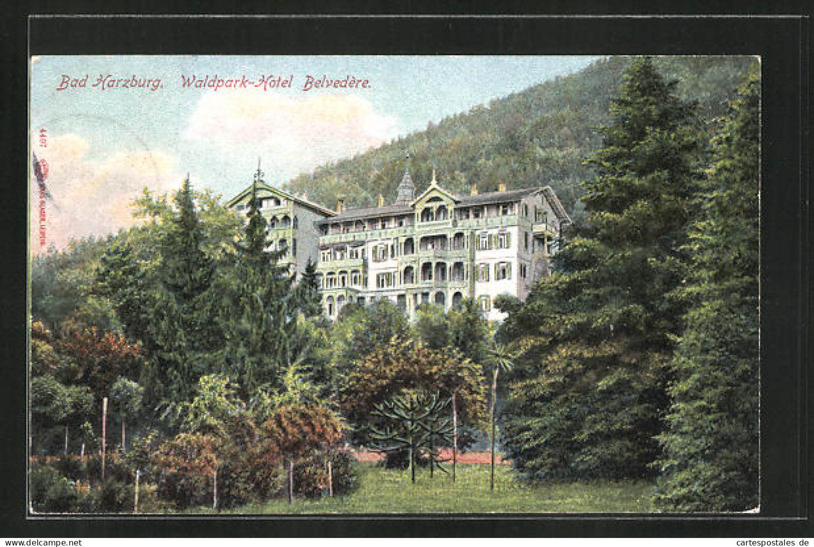 AK Bad Harzburg, Waldpark-Hotel Belvedère  - Bad Harzburg