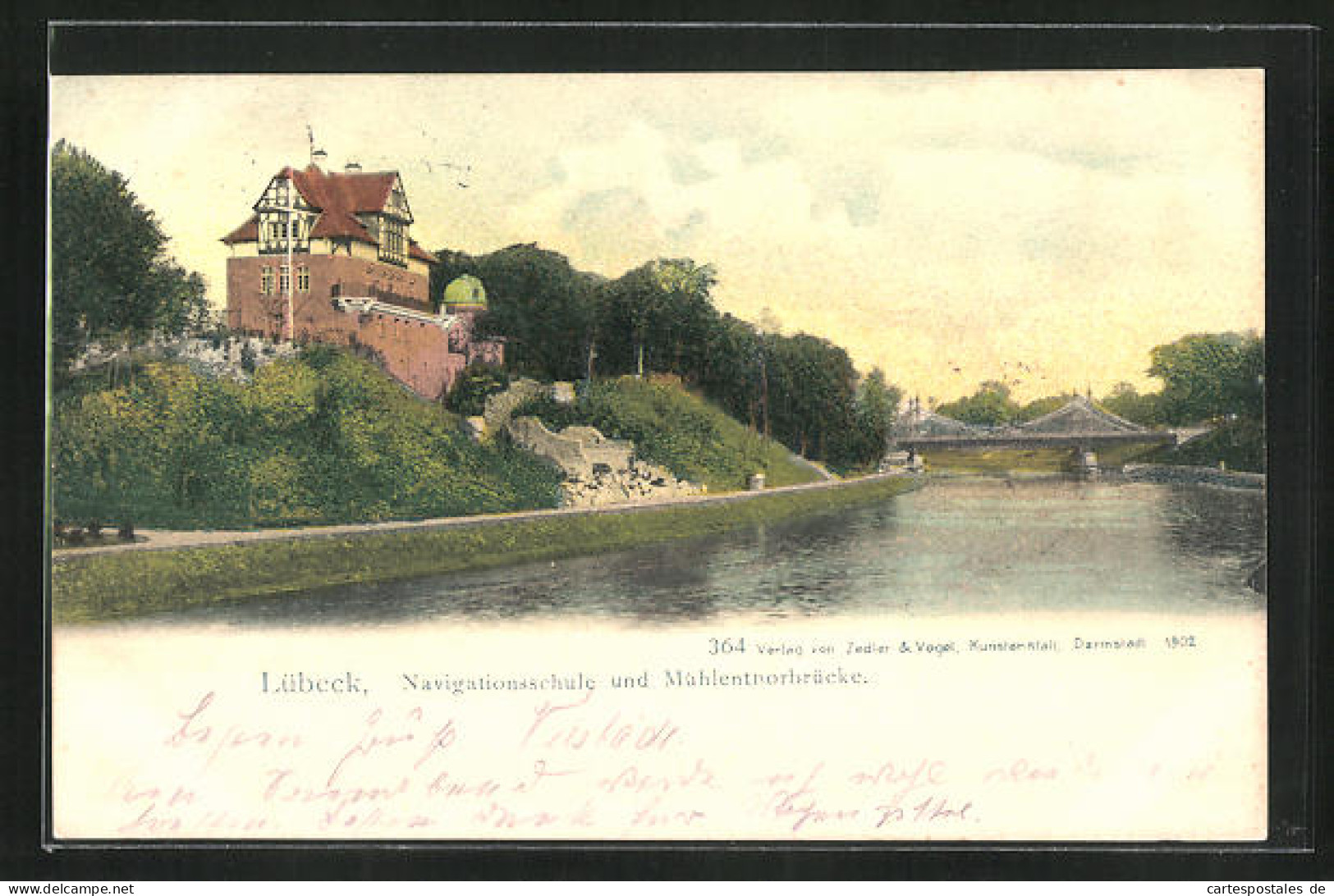 AK Lübeck, Navigationsschule Und Mühlentorbrücke  - Lübeck
