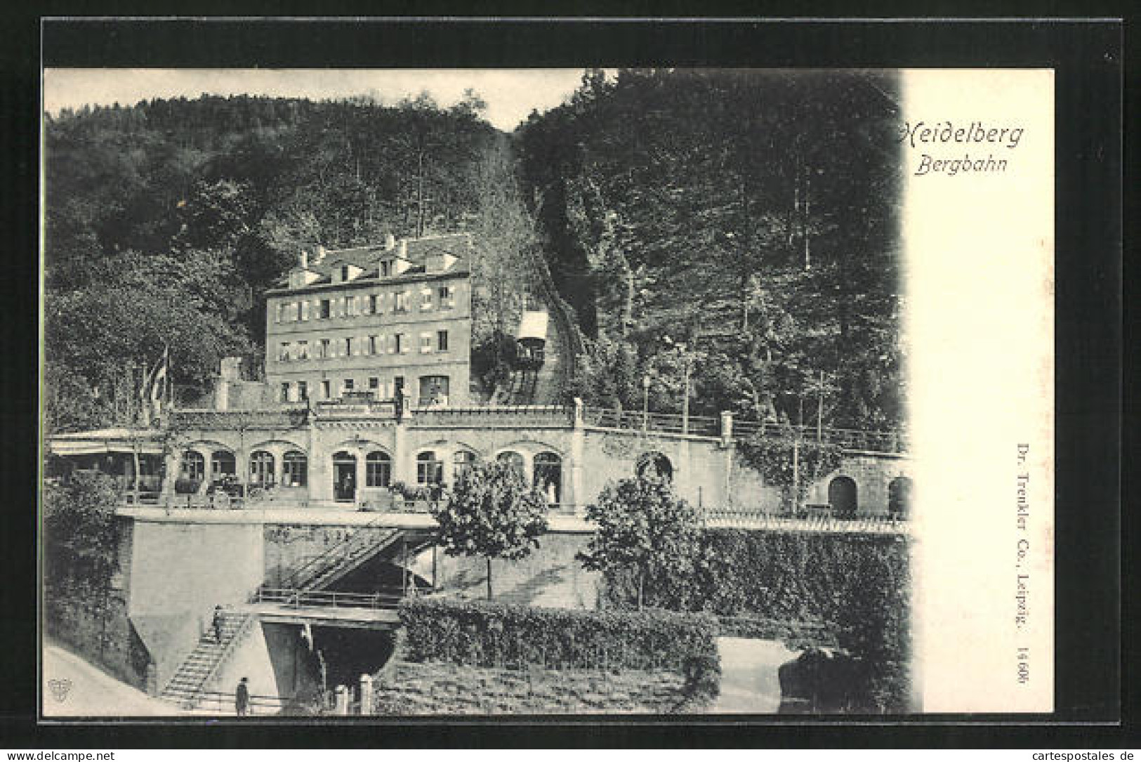 AK Heidelberg, Bergbahn, Bergbahnstation Schloss  - Heidelberg