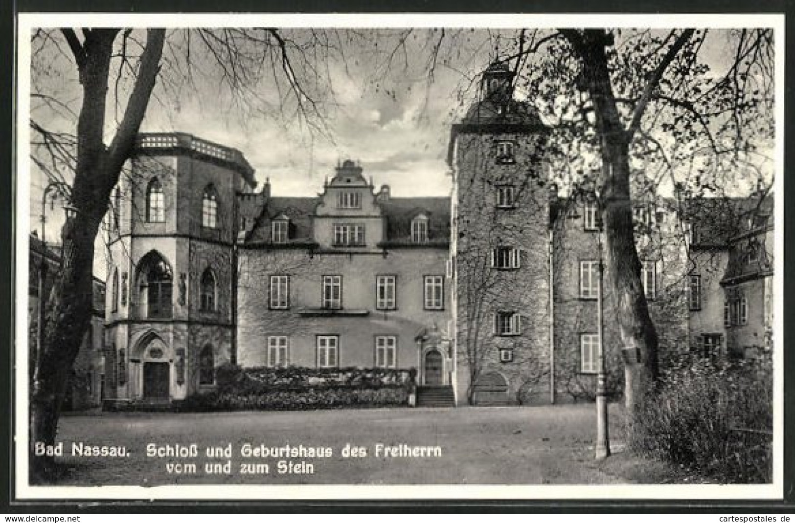 AK Bad Nassau, Schloss Und Geburtshaus Des Freiherrn Vom Und Zum Stein  - Nassau
