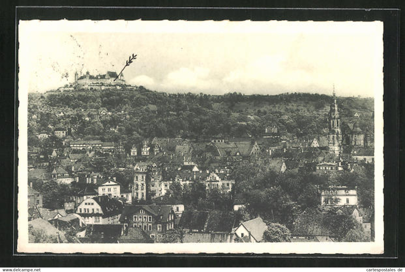 AK Coburg, Blick über Die Altstadt Mit Veste Und Moritzkirche  - Coburg