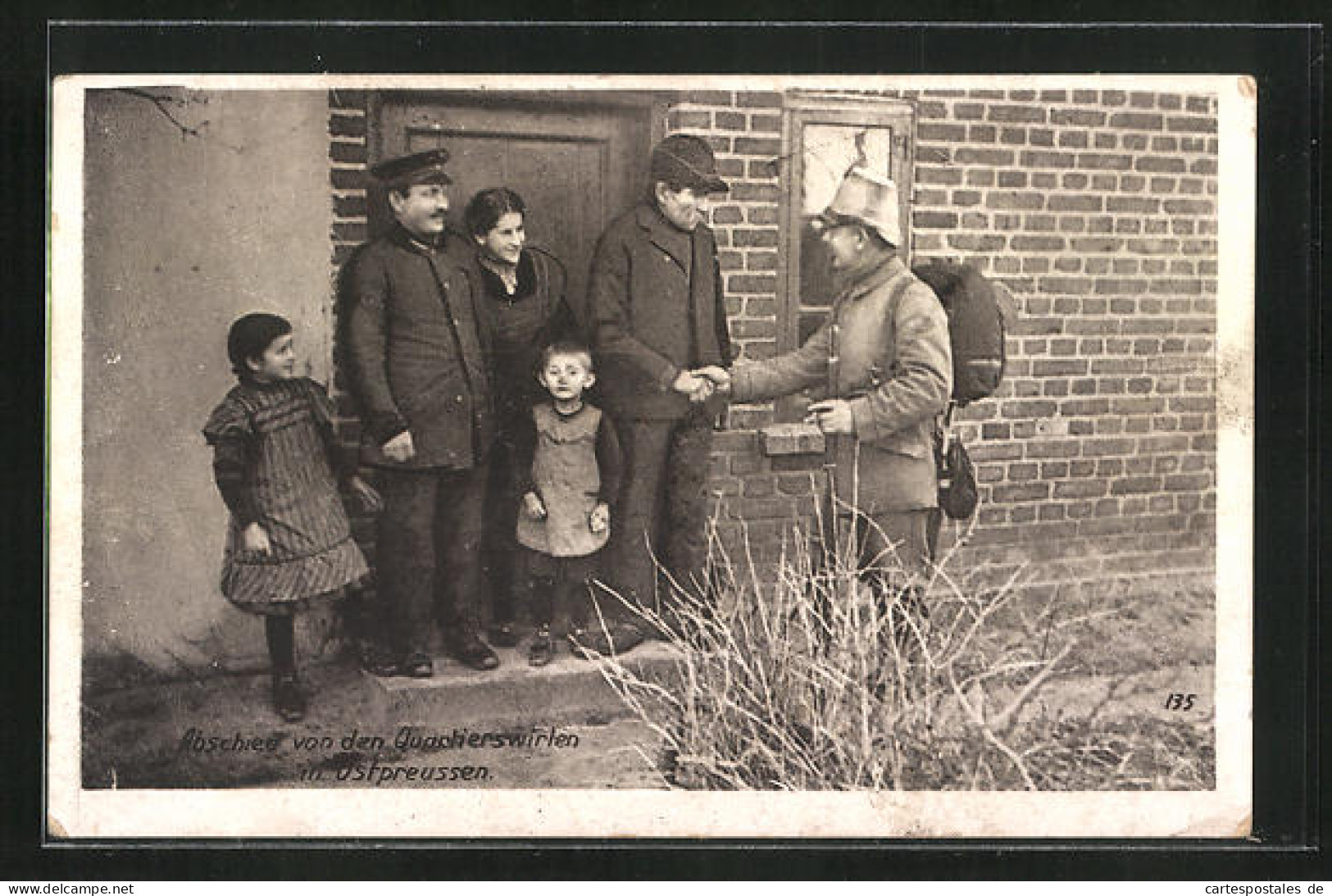 AK Abschied Von Den Quartierswirten In Ostpreussen, Infanterie  - Guerre 1914-18