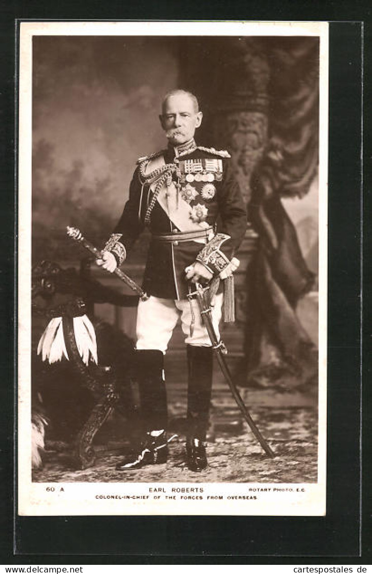 AK Heerführer, Earl Roberts, Colonel-in-Chief Of The Forces From Overseas  - War 1914-18
