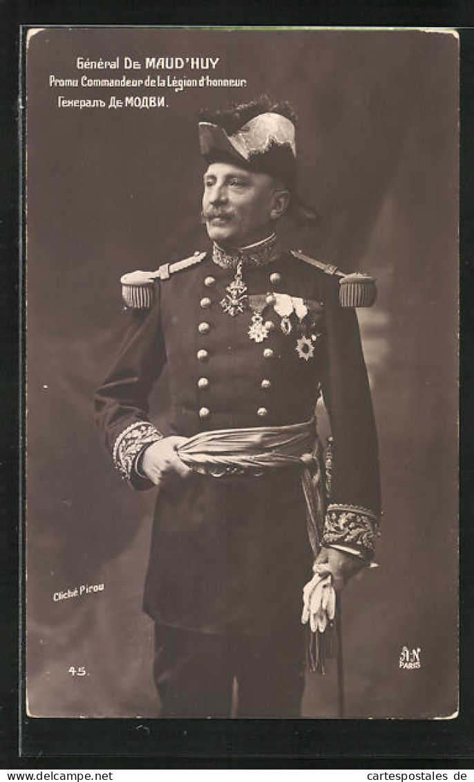 AK Heerführer, Général De Maud`Huy, Promu Commandeur De La Légion D`honneur  - Guerre 1914-18
